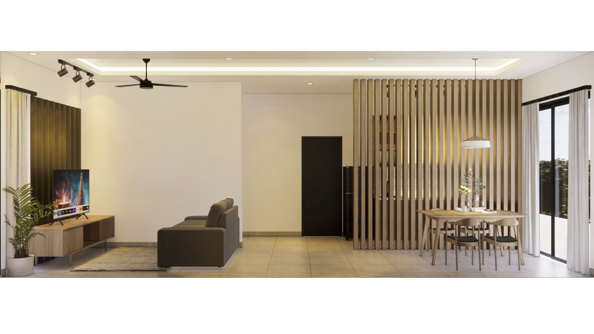 exterior  interior House design  8x13meter 1 floor 3D model_6