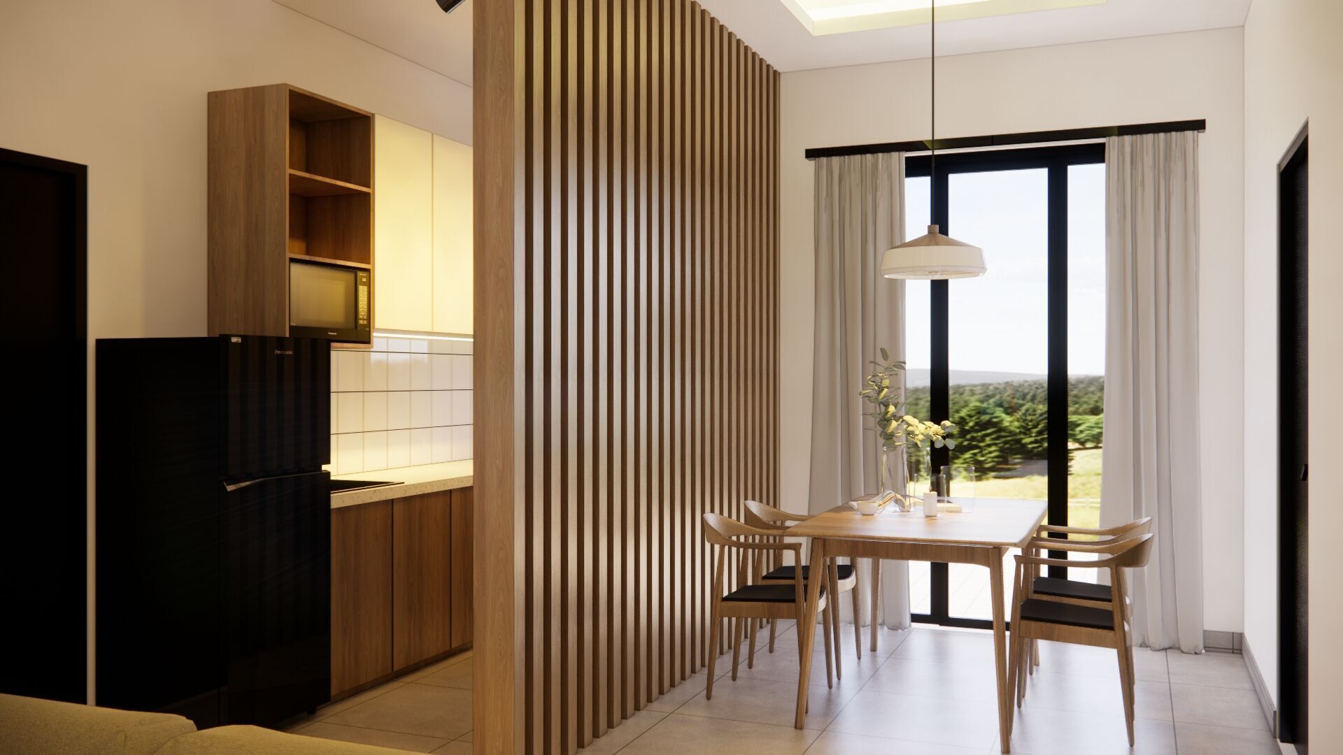 exterior  interior House design  8x13meter 1 floor 3D model_8