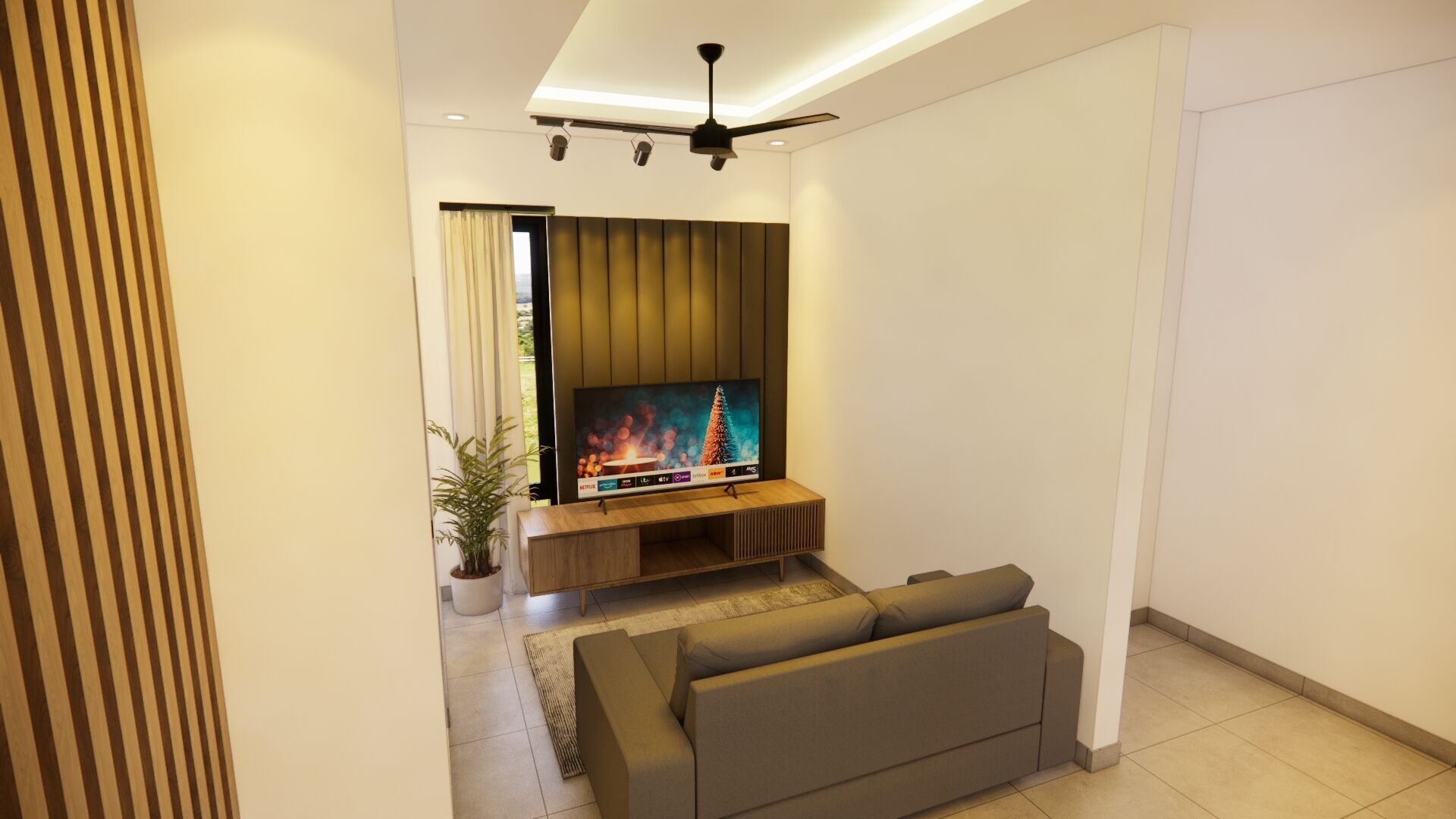 exterior  interior House design  8x13meter 1 floor 3D model_5