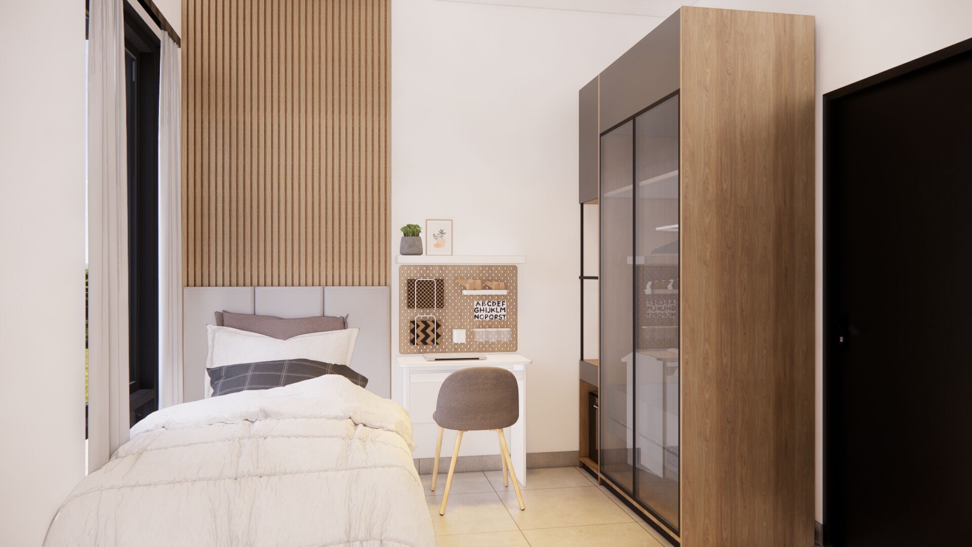 exterior  interior House design  8x13meter 1 floor 3D model_16