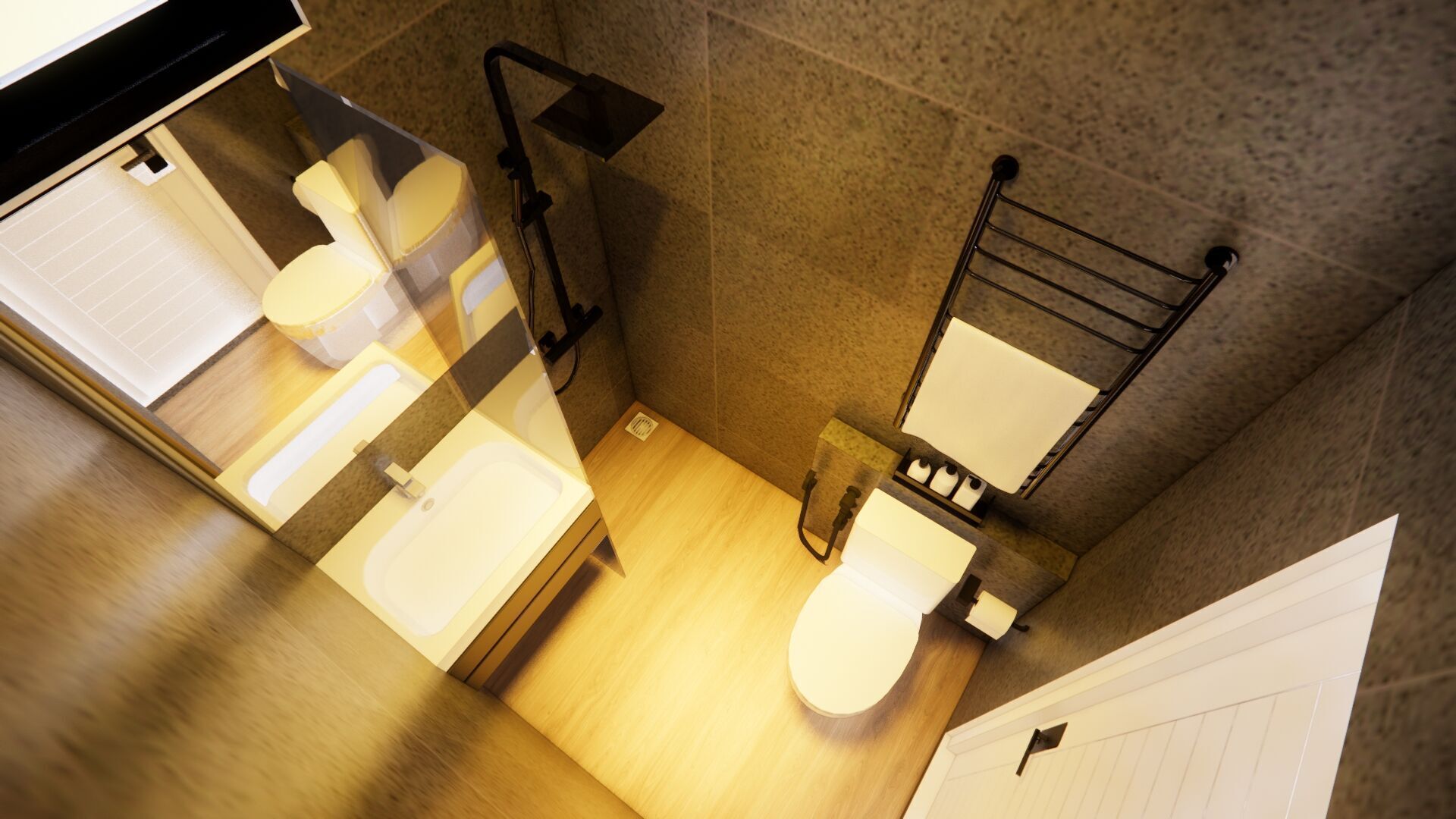 exterior  interior House design  8x13meter 1 floor 3D model_11