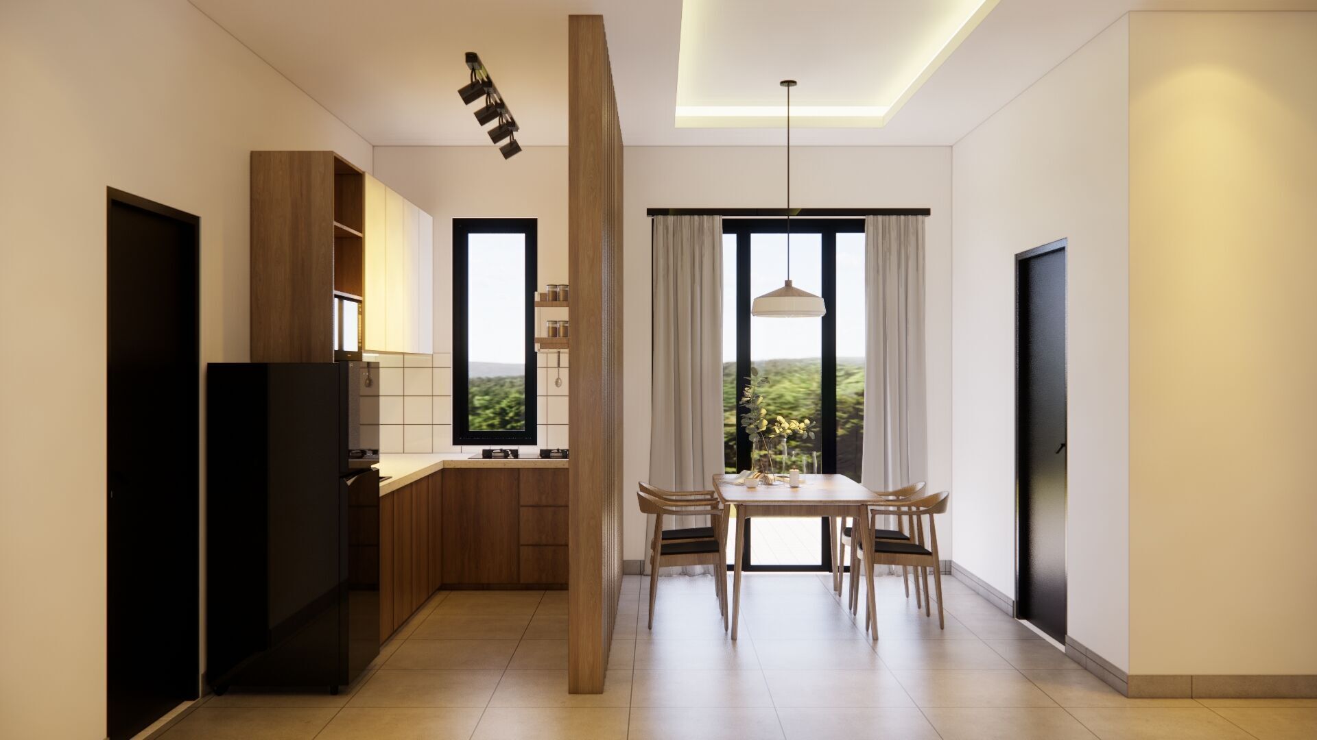 exterior  interior House design  8x13meter 1 floor 3D model_7