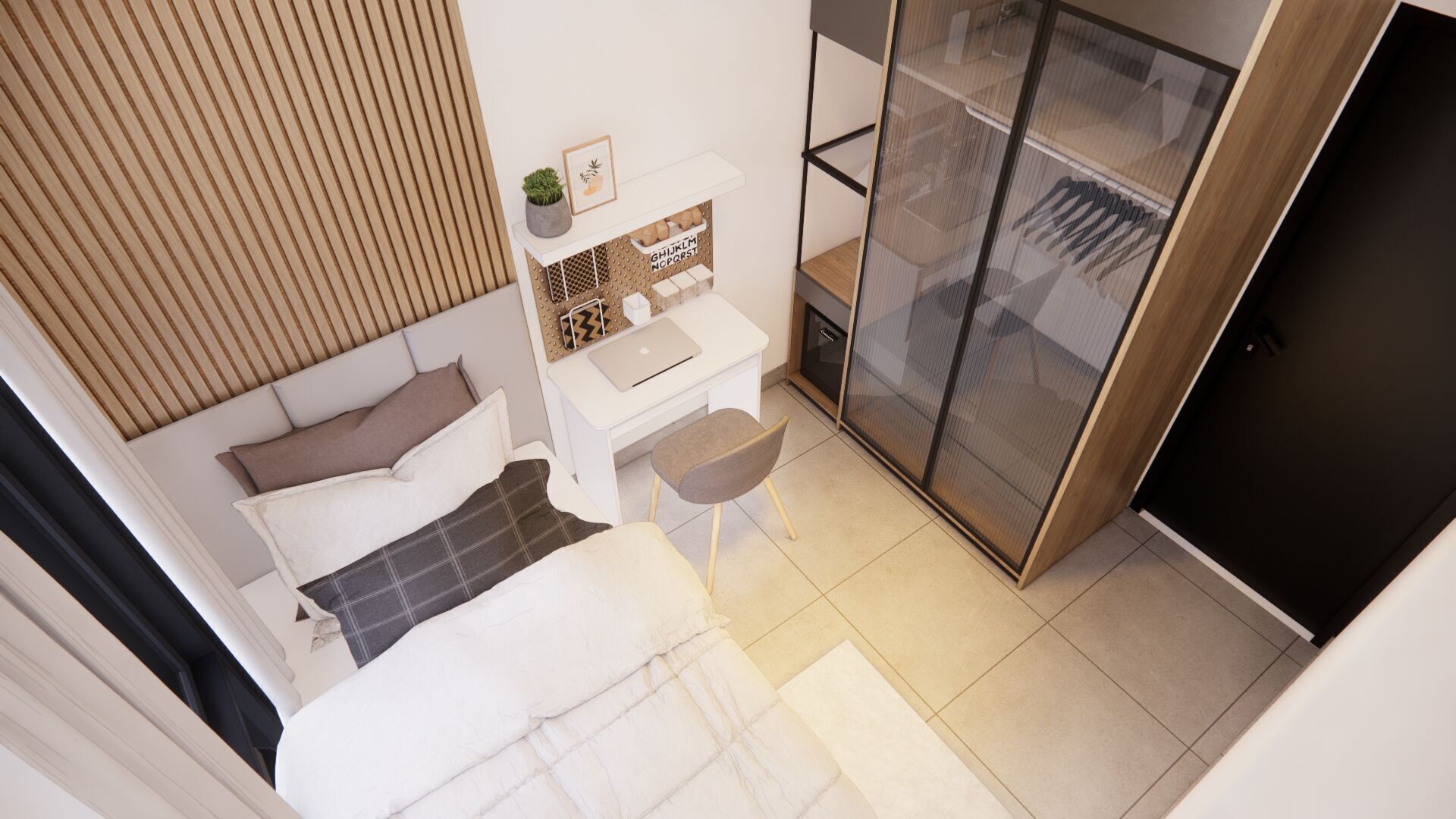 exterior  interior House design  8x13meter 1 floor 3D model_17