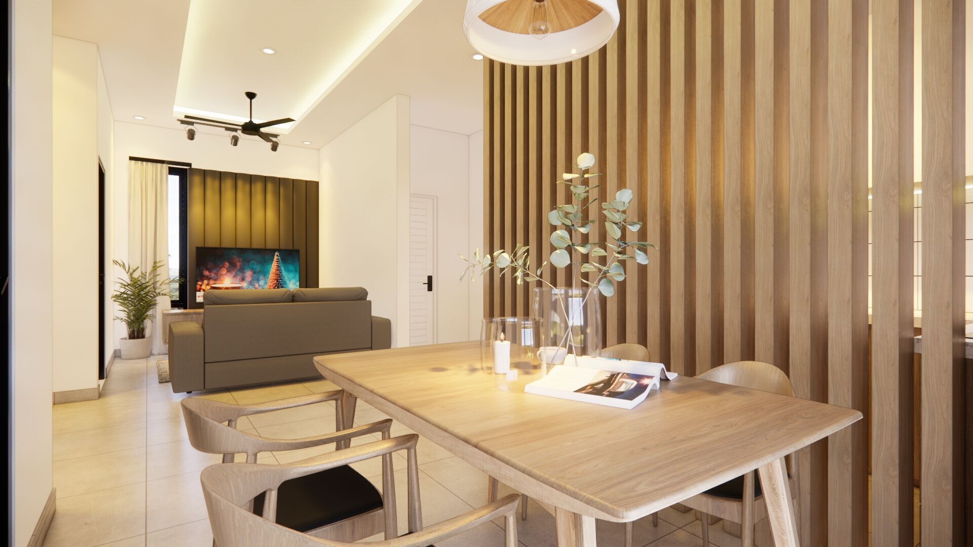 exterior  interior House design  8x13meter 1 floor 3D model_10