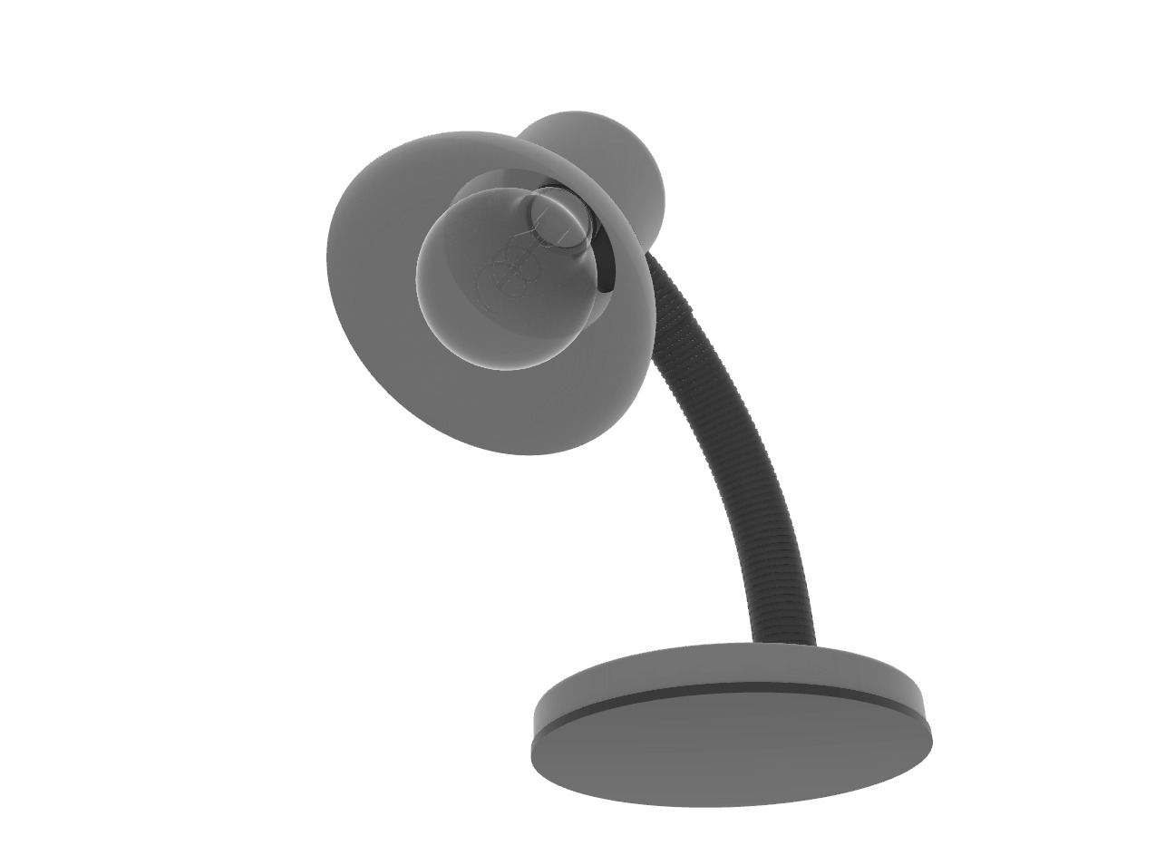 Table Lamp 3D Model   Mid Poly  PBR Textures 3D model_1