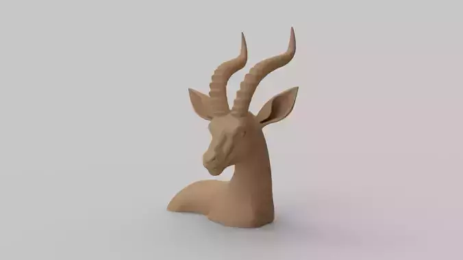 Impala Antelope Bust