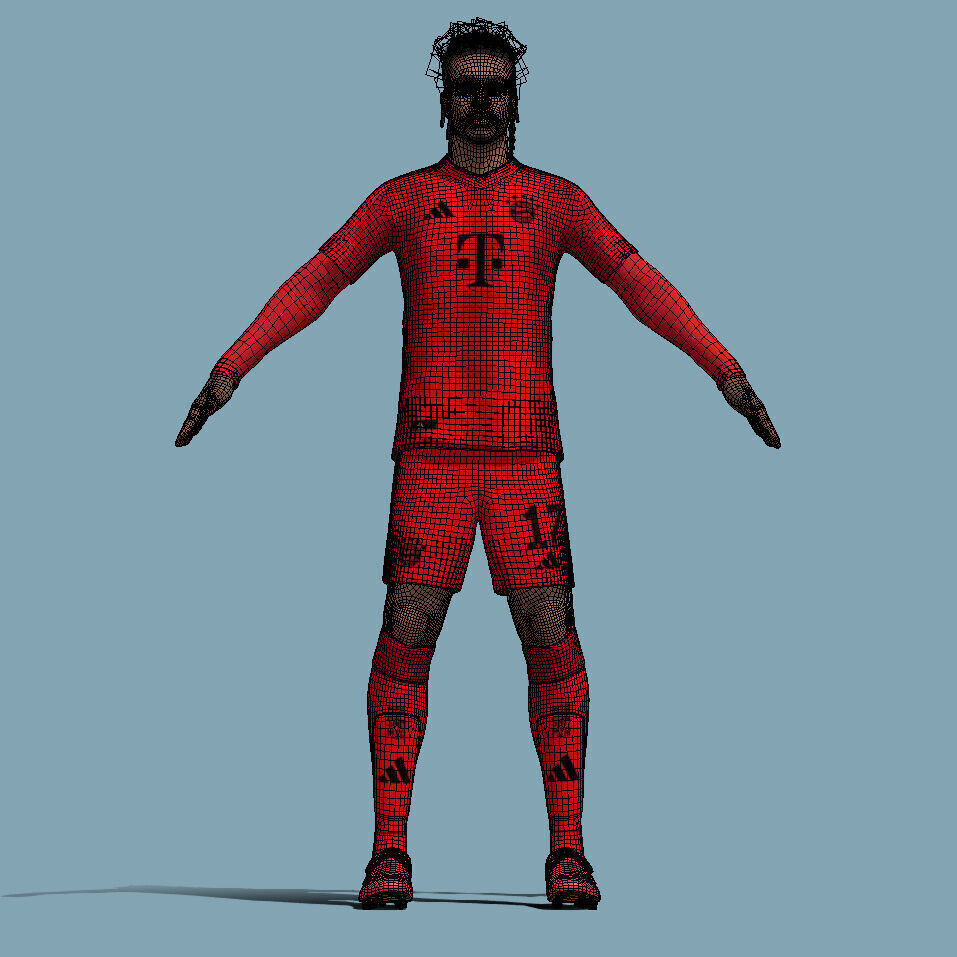 T-Pose Rigged Michael Olise Bayern Munich 24-25 3D model_6