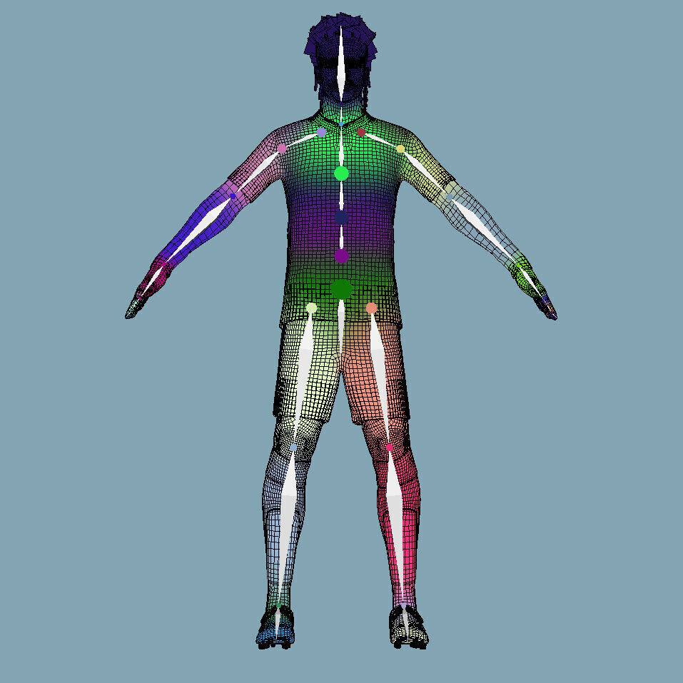 T-Pose Rigged Michael Olise Bayern Munich 24-25 3D model_9