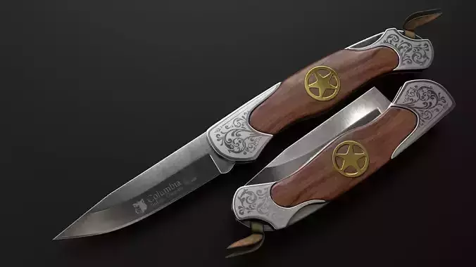 folding knife 3Dmodel PBR Textured 4K