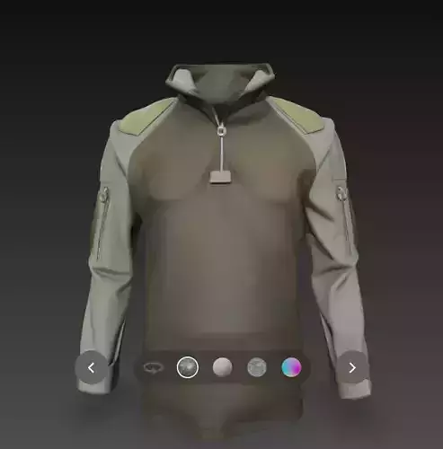  military tactical shirt 3d model