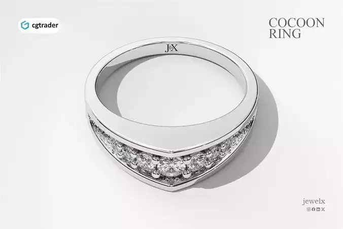 COCOON RING - AW4351 3D print model