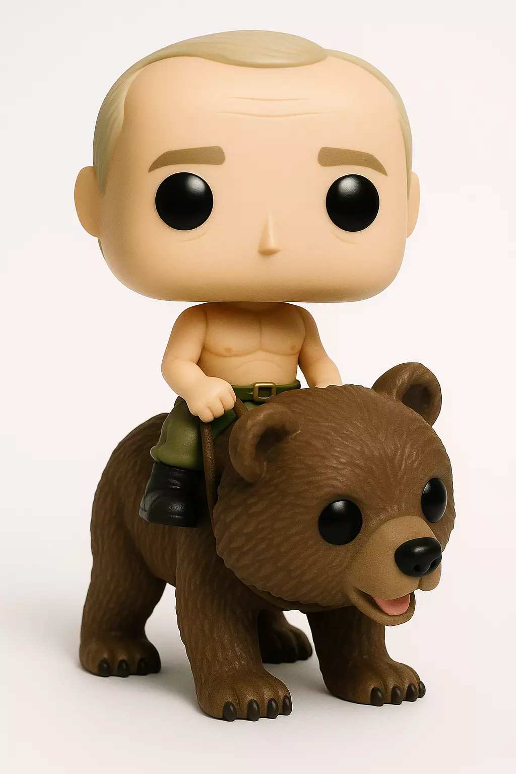 Vladimir Putin Riding Bear Funko Art Toy 3D print model