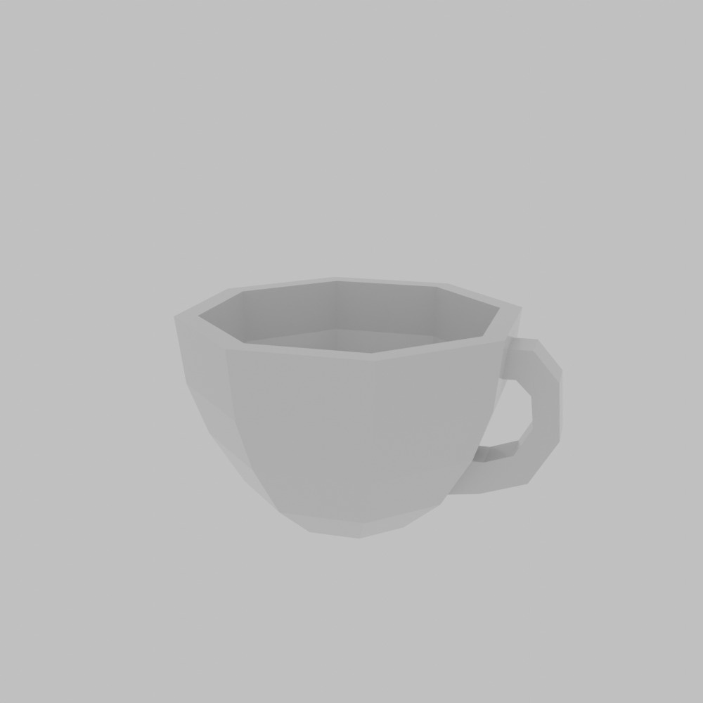 Low-Poly Cafe Asset Pack Low-poly 3D model_4