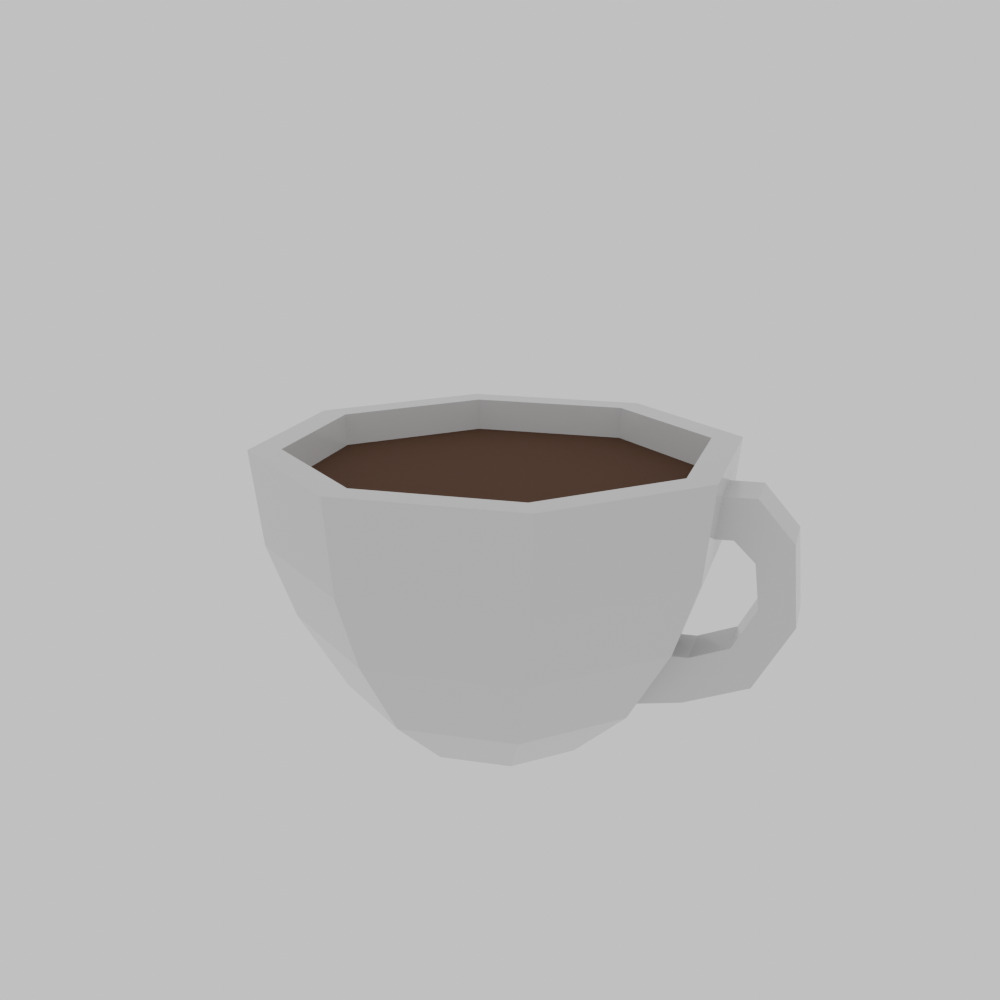 Low-Poly Cafe Asset Pack Low-poly 3D model_3