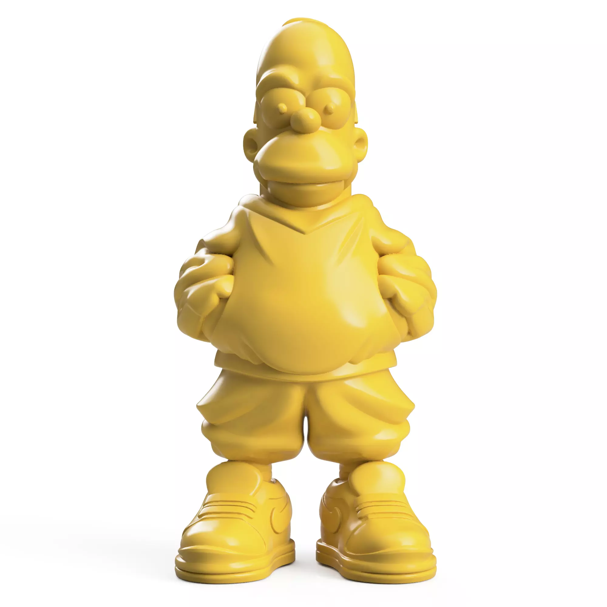 Homer Simpson Streetwear 3D print model