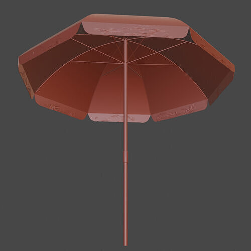 Realistic Beach Umbrella 3D Model Free 3D model