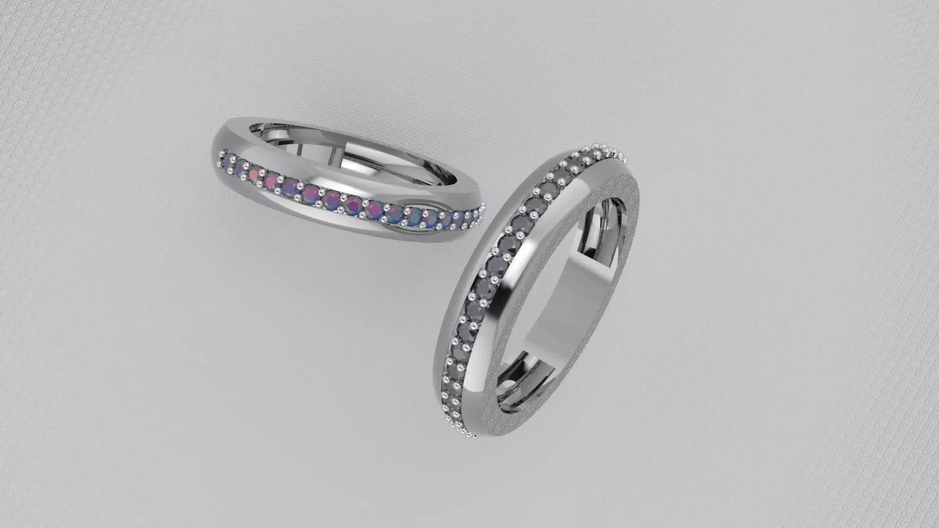 eternity engagement ring 3D print model