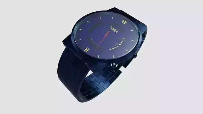 wrist watch Low-poly 3D model