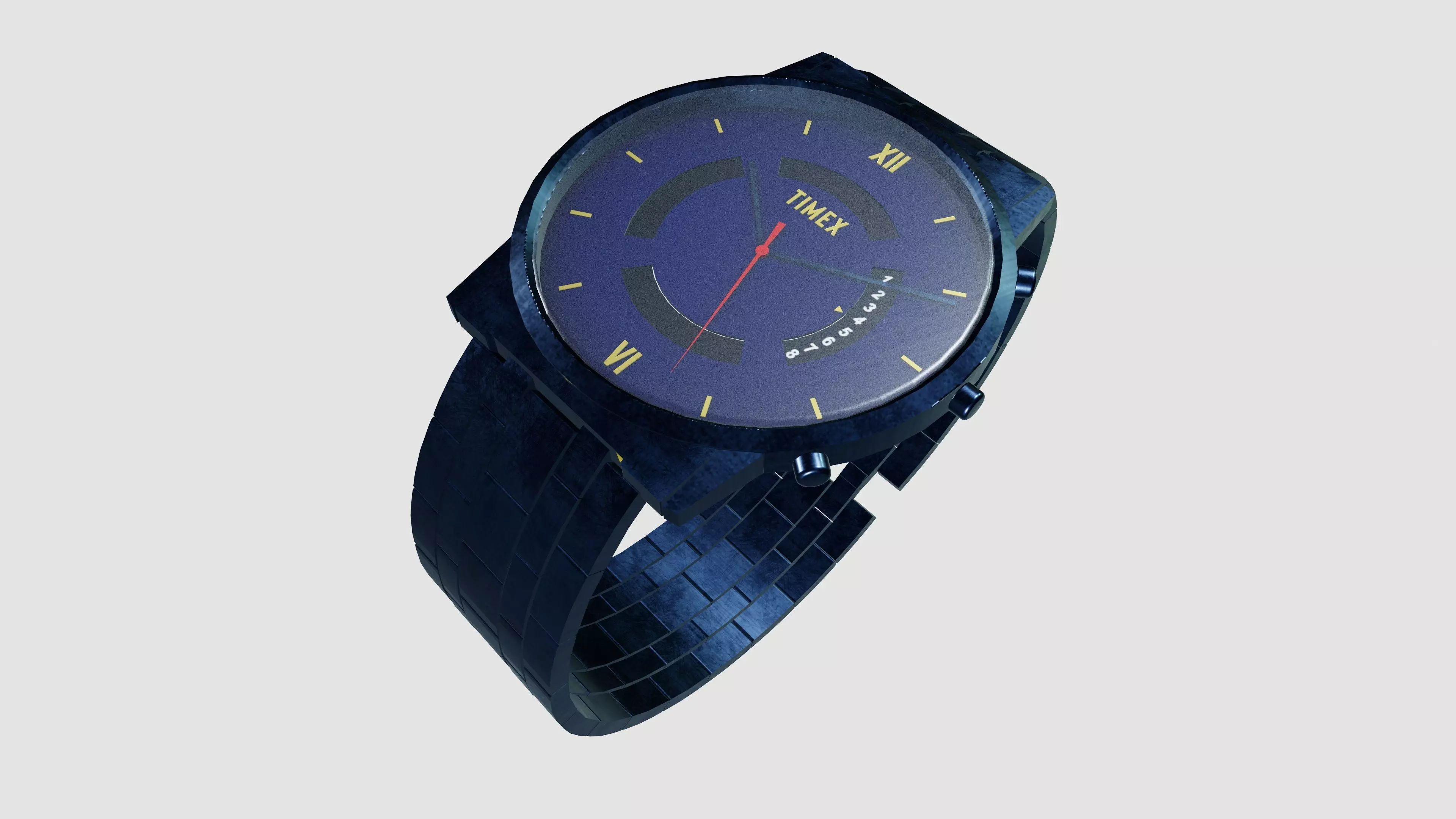 wrist watch Low-poly 3D model