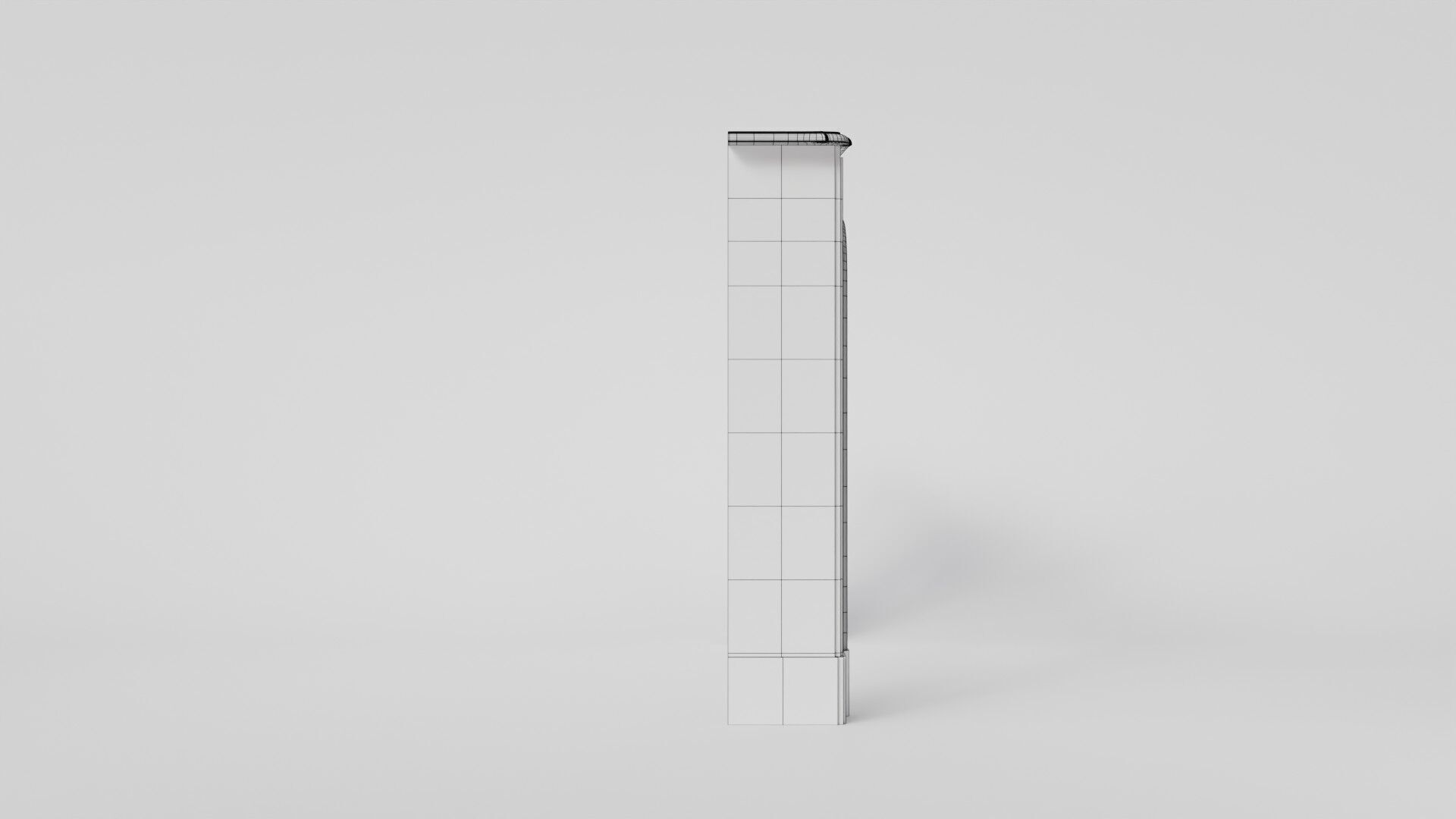 Decorative dark marble mantelpiece 3D Model 3D model_13