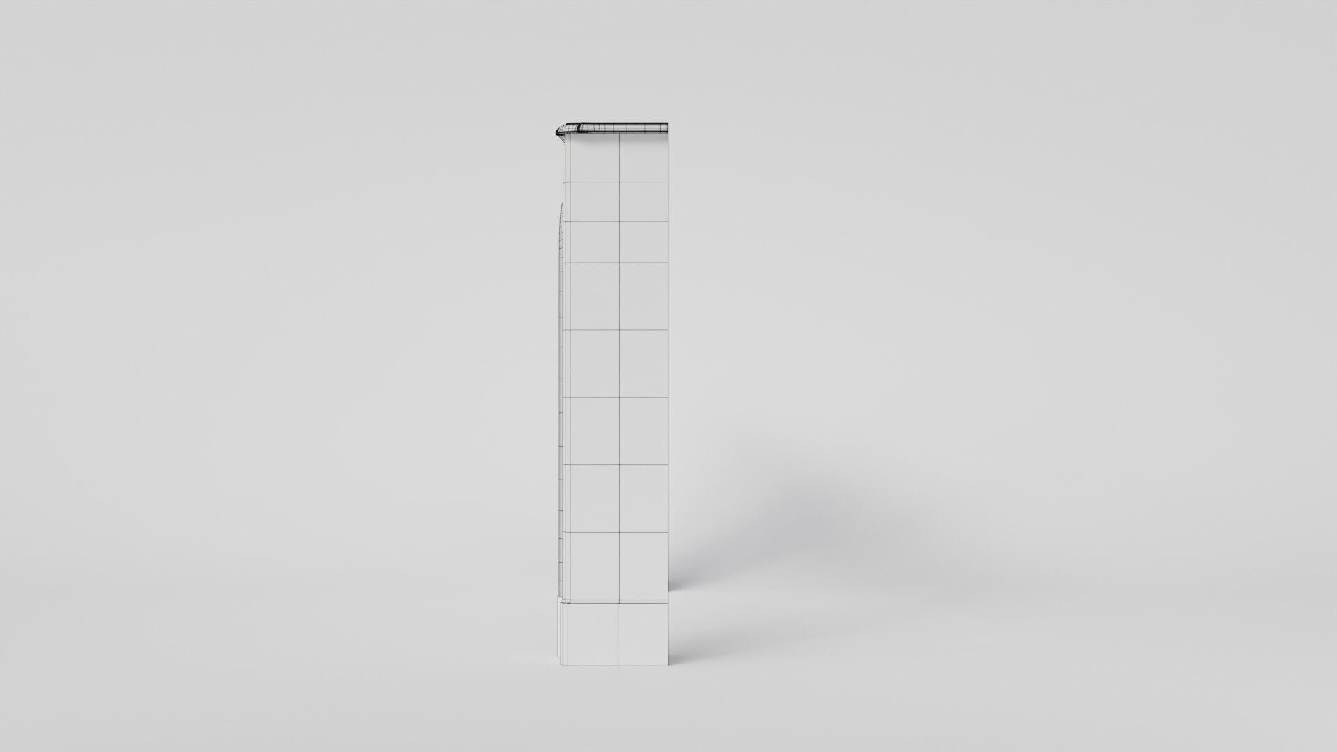 Decorative dark marble mantelpiece 3D Model 3D model_11