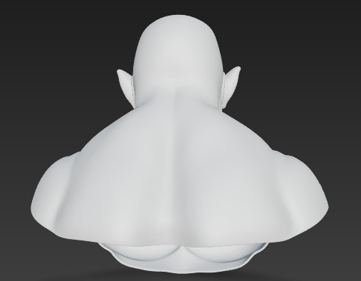 Grotesque Mutant Bust Free 3D print model_10