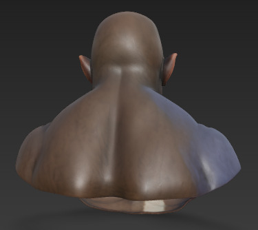 Grotesque Mutant Bust Free 3D print model_2