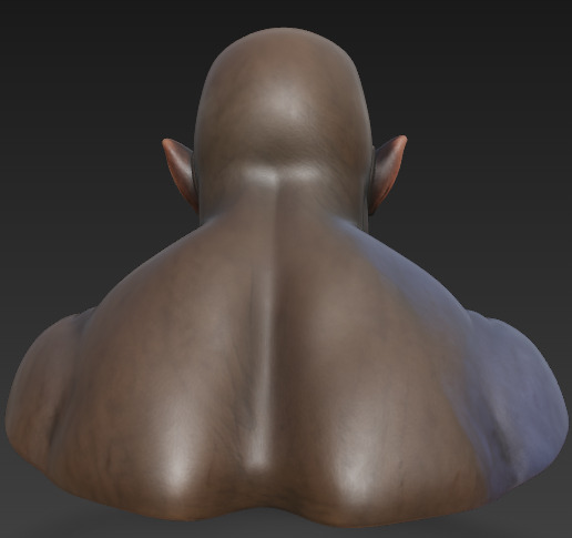 Grotesque Mutant Bust Free 3D print model_6