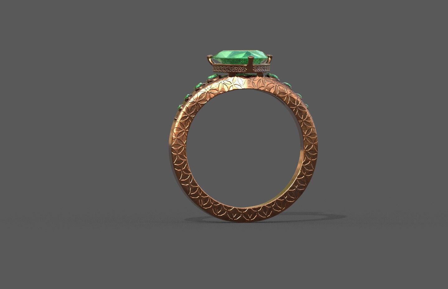 High-Quality 3D Ring Model Low-poly 3D model_1