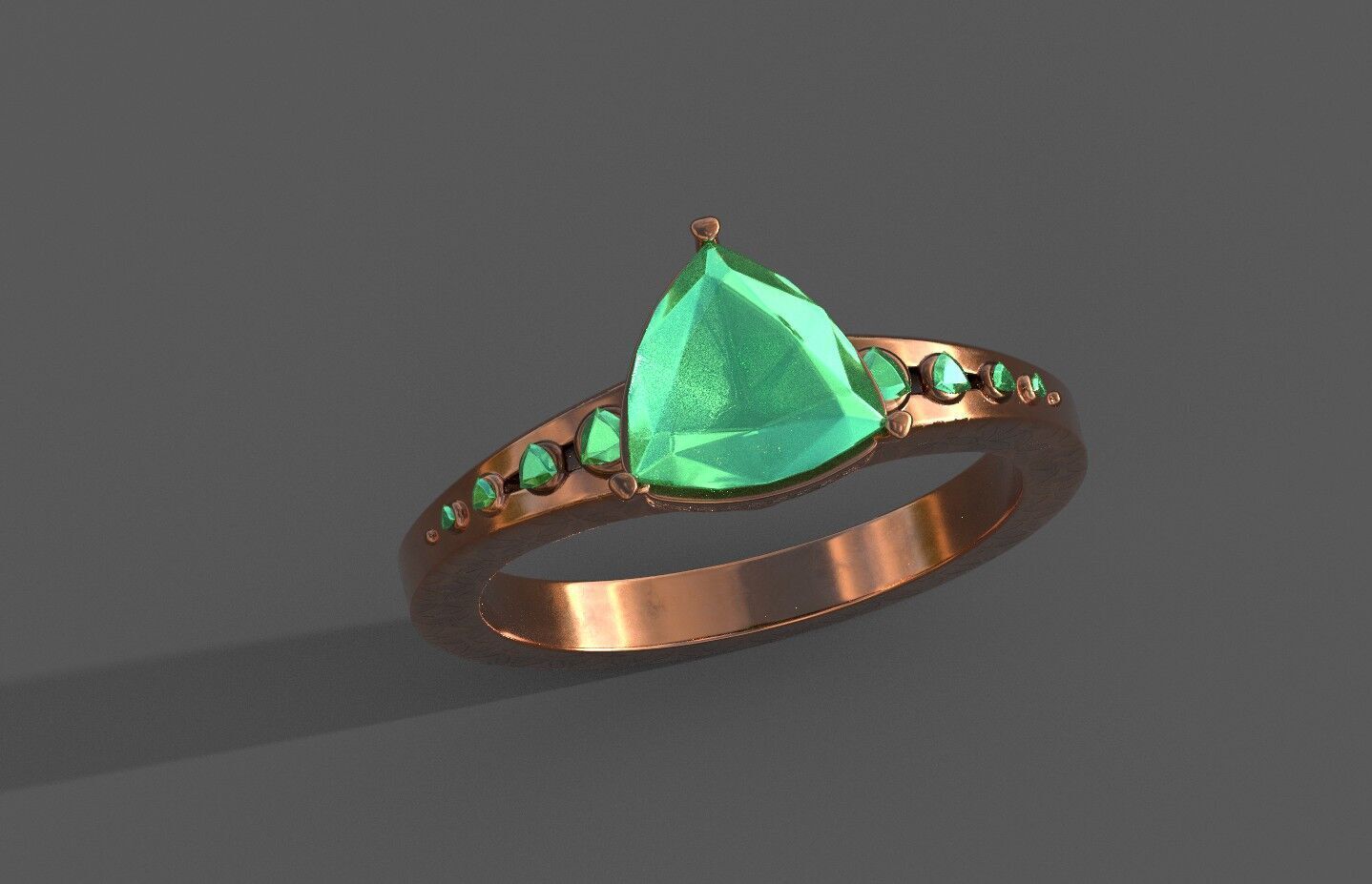 High-Quality 3D Ring Model Low-poly 3D model_4
