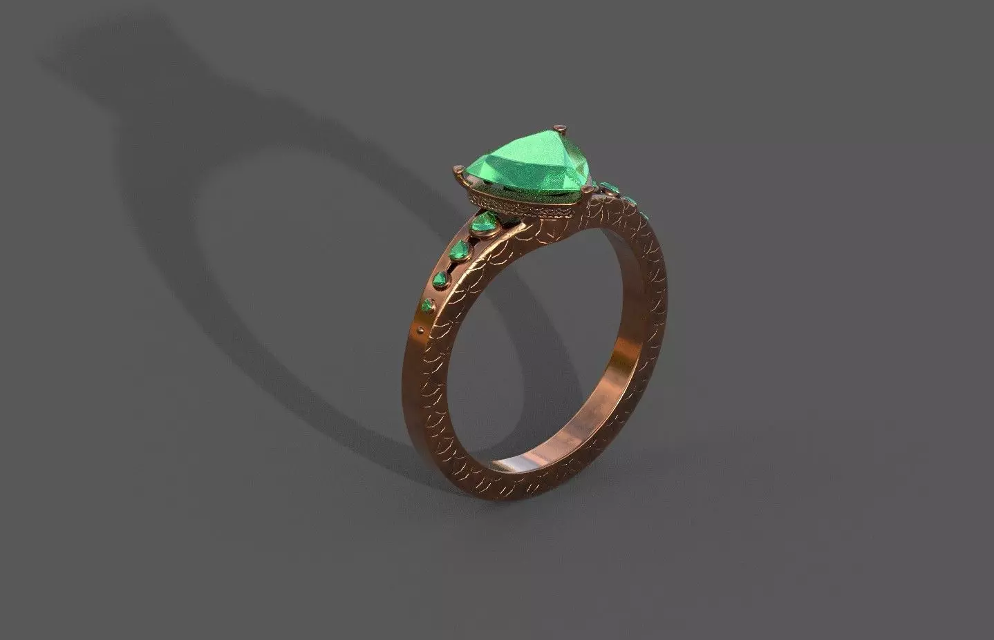 High-Quality 3D Ring Model Low-poly 3D model_0