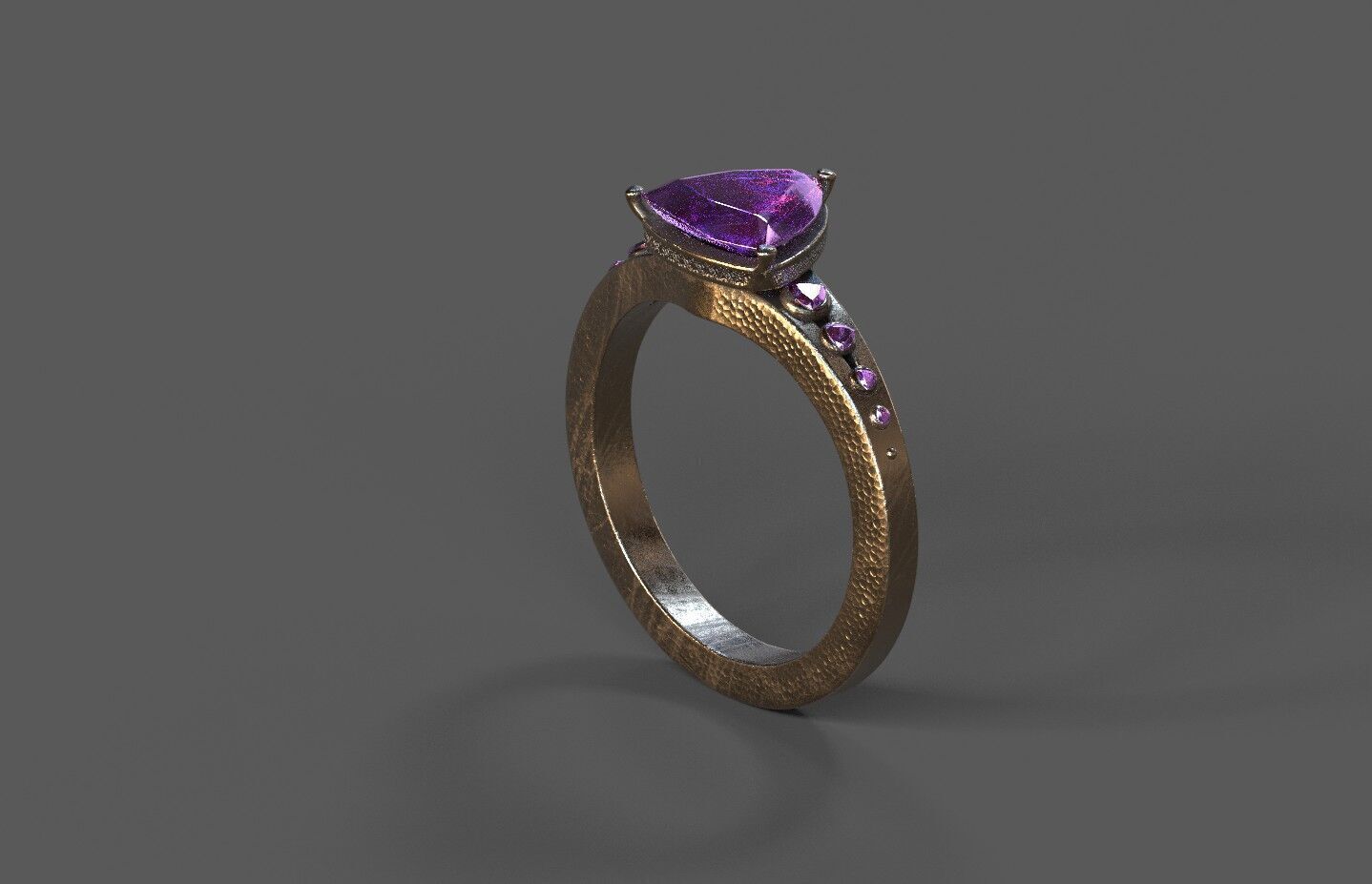 High-Quality 3D Ring Model Low-poly 3D model_2