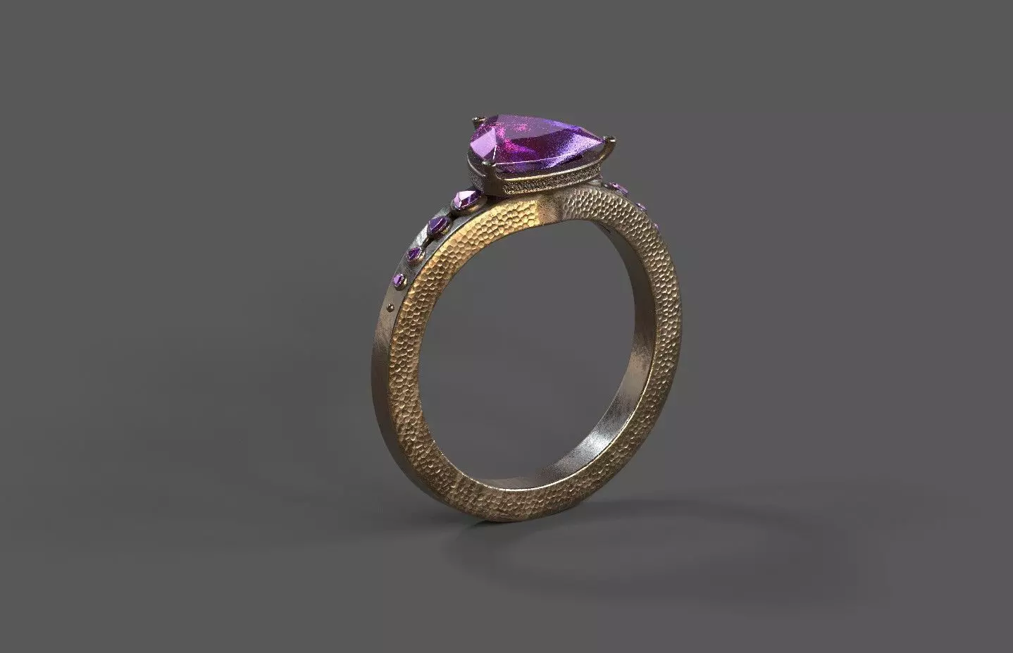 High-Quality 3D Ring Model Low-poly 3D model_0