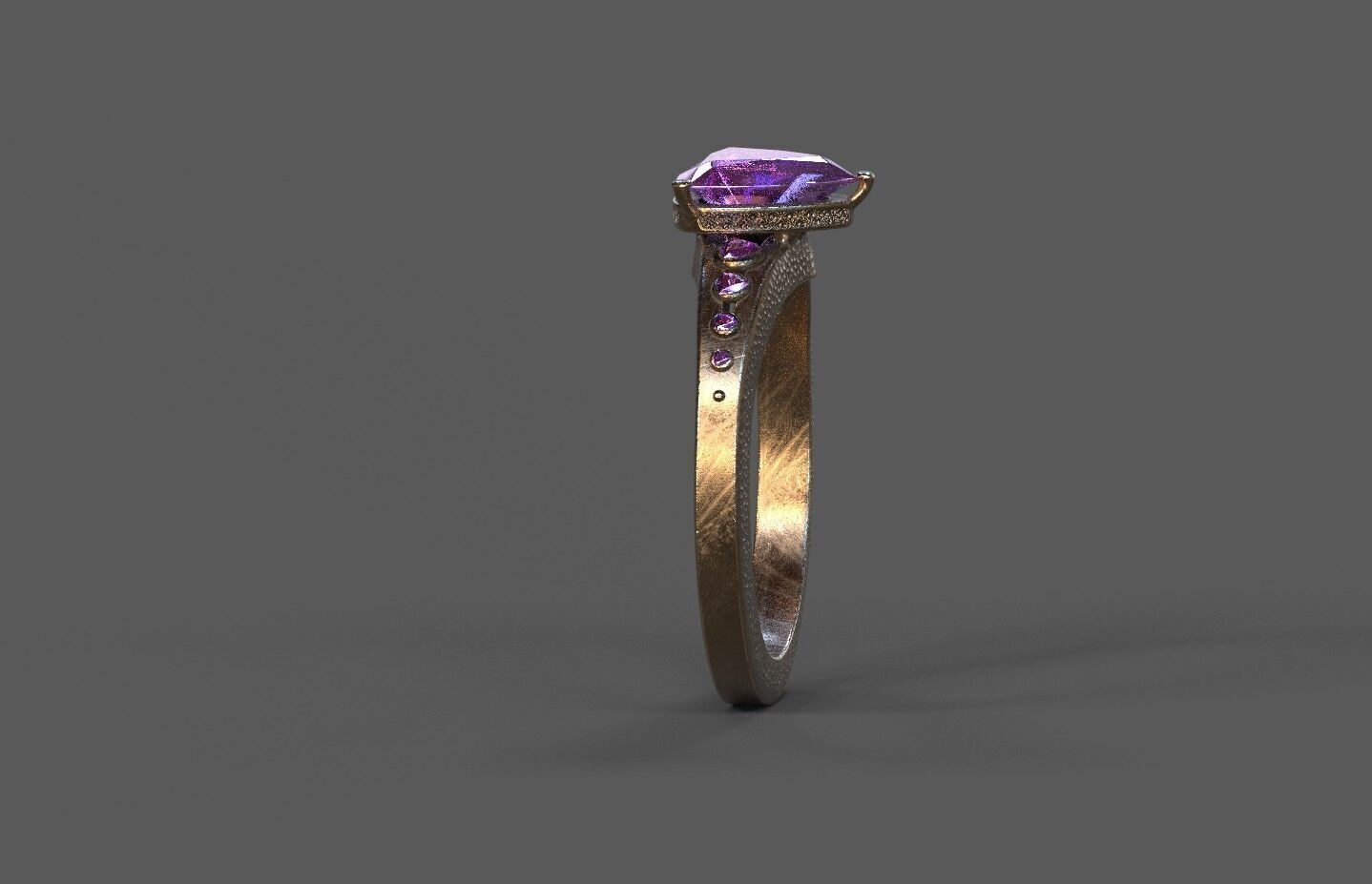 High-Quality 3D Ring Model Low-poly 3D model_3