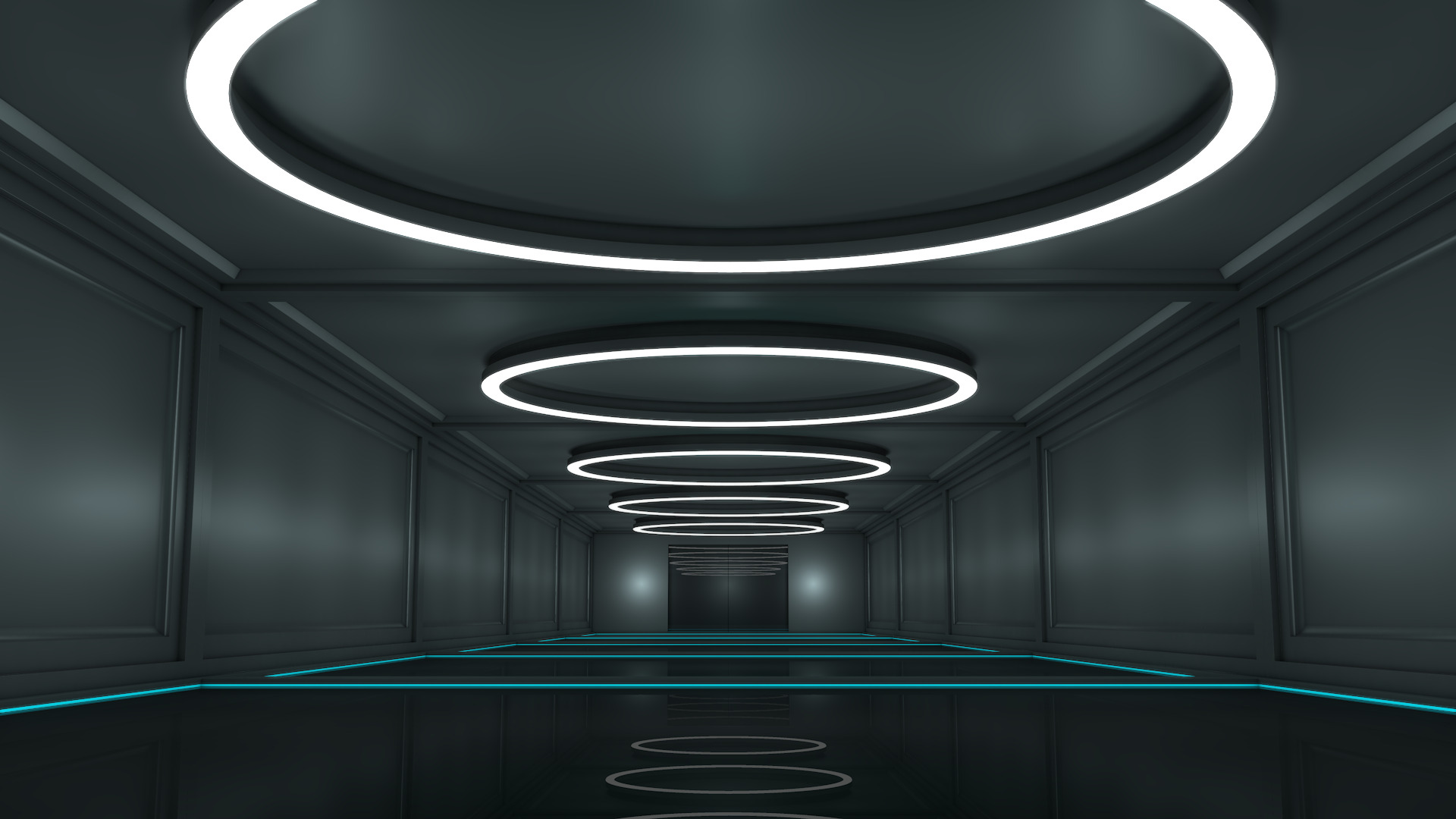 Sci Fi WareHouse 3D model_1