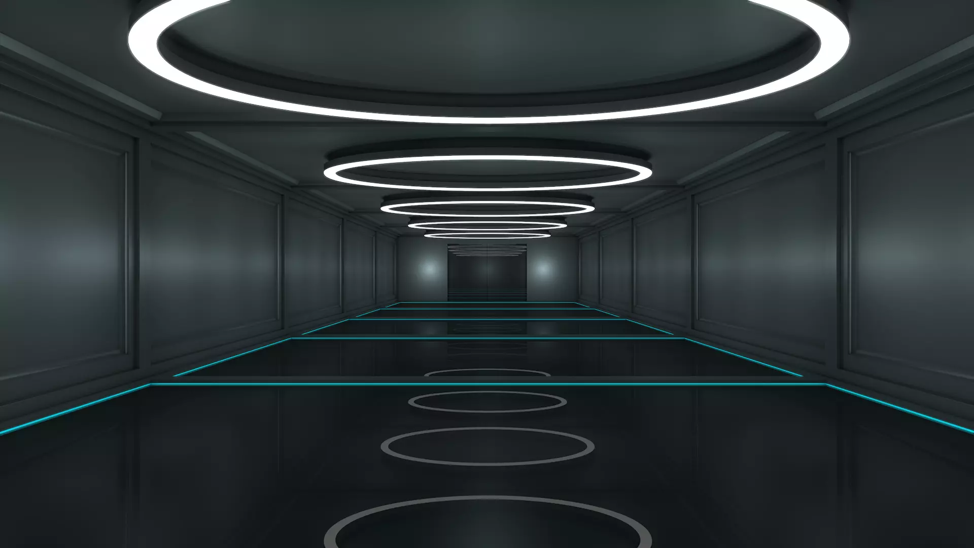 Sci Fi WareHouse 3D model_0