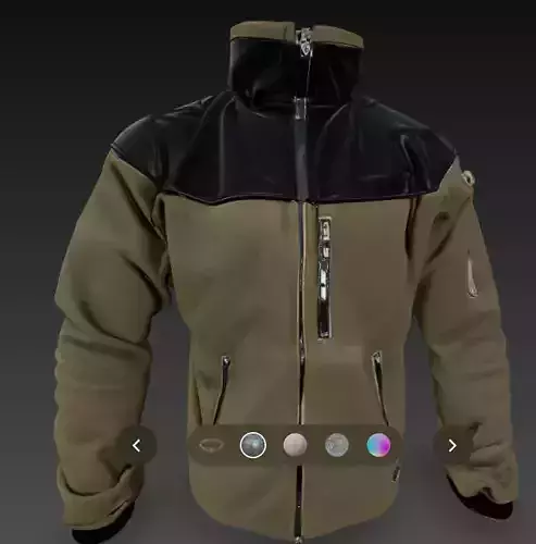  military tactical jacket 3d model