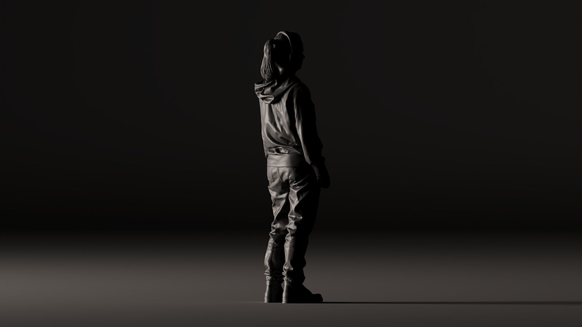 001619 Teenager in Headphones and Hoodie 3dp 3D print model_10