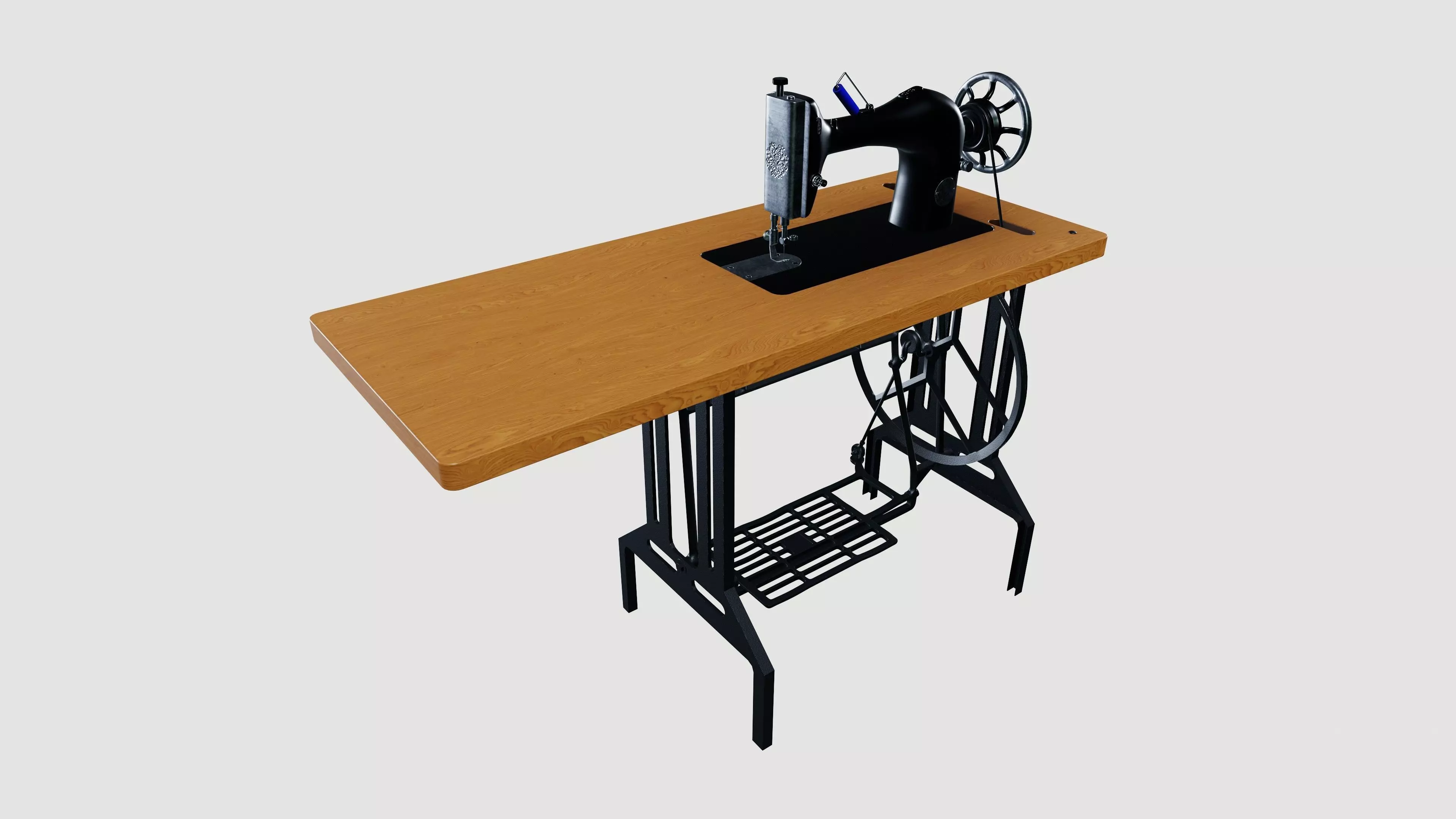 Sewing machine 3D model_0