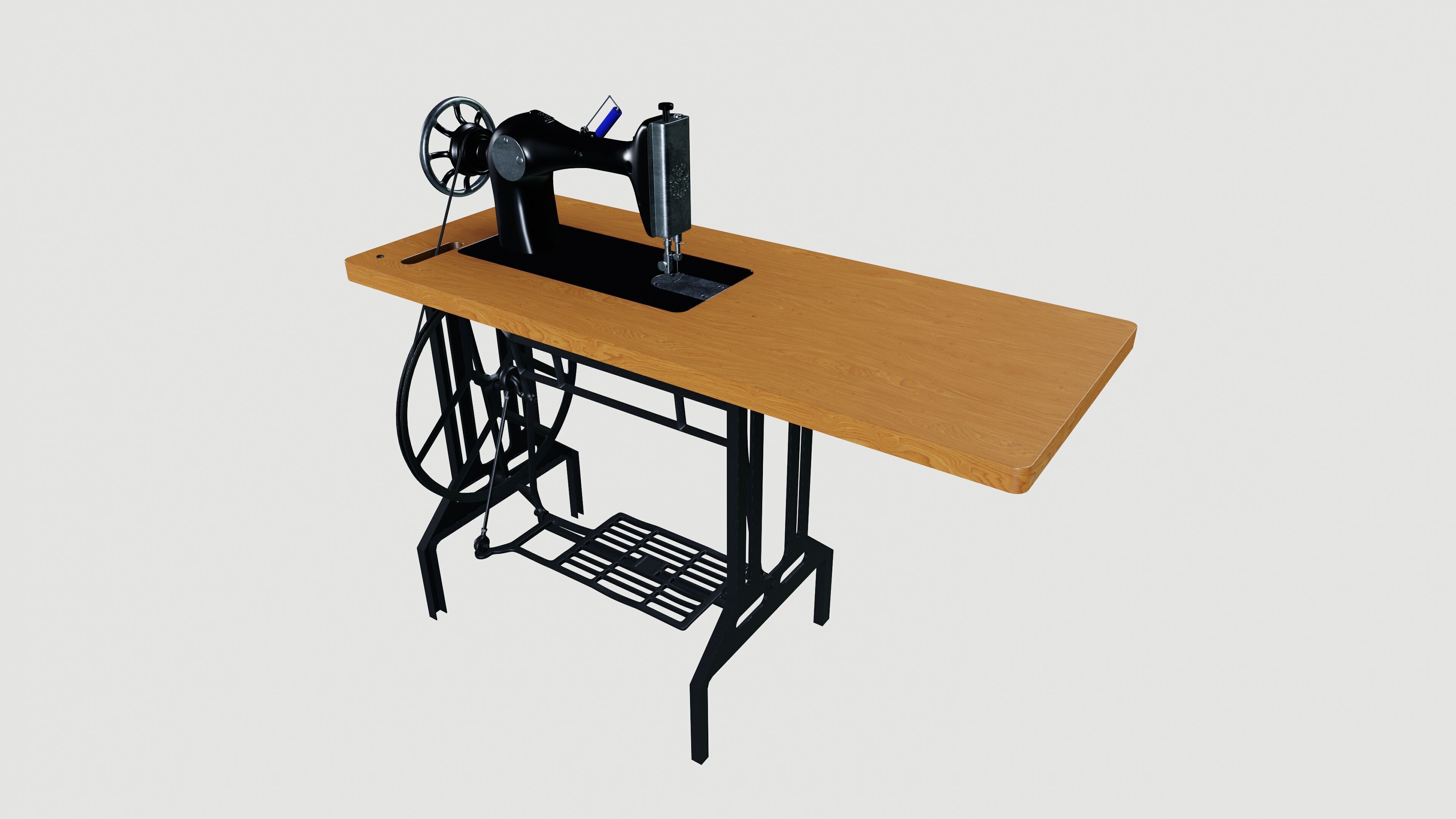 Sewing machine 3D model_4
