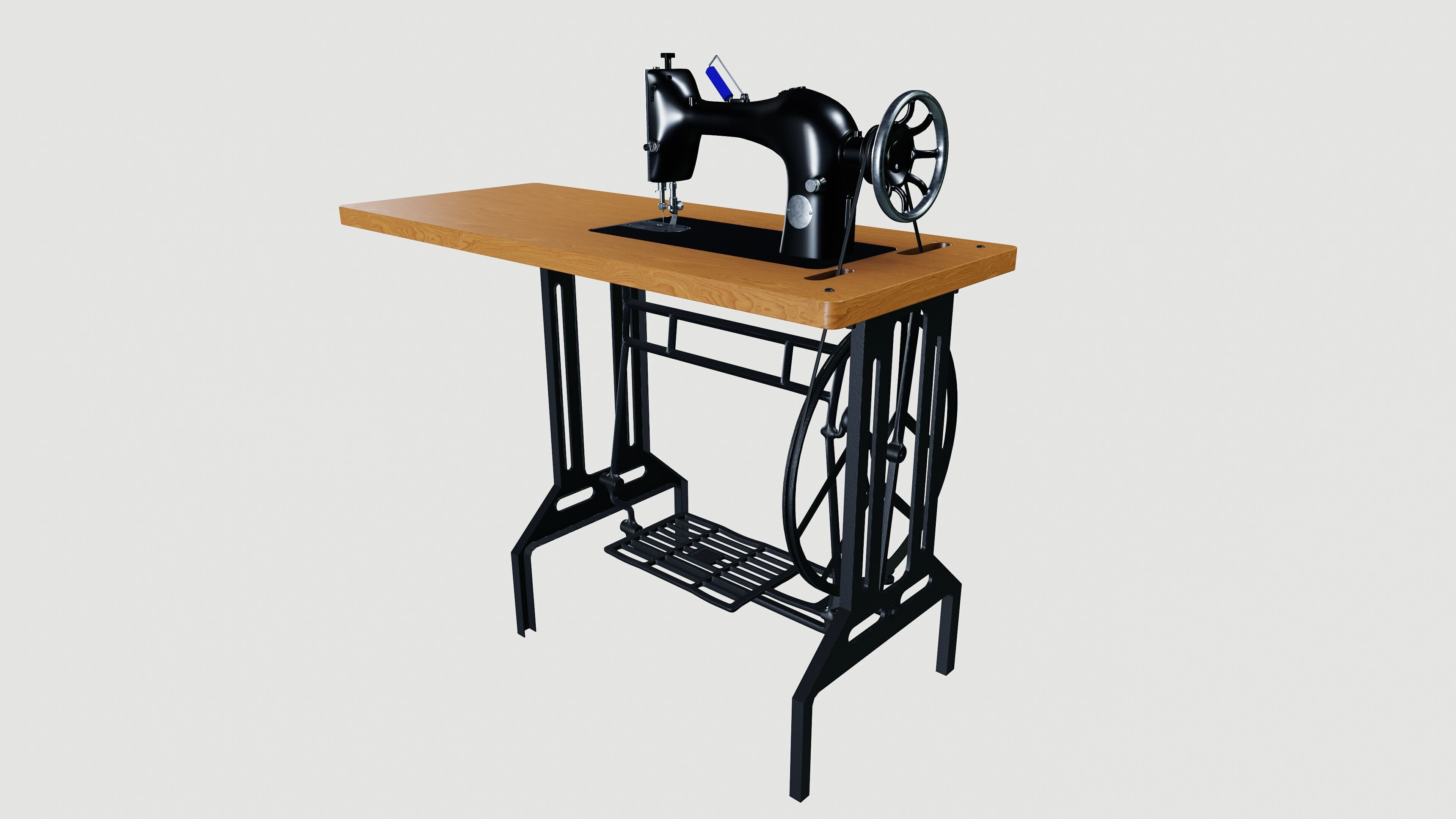 Sewing machine 3D model_2