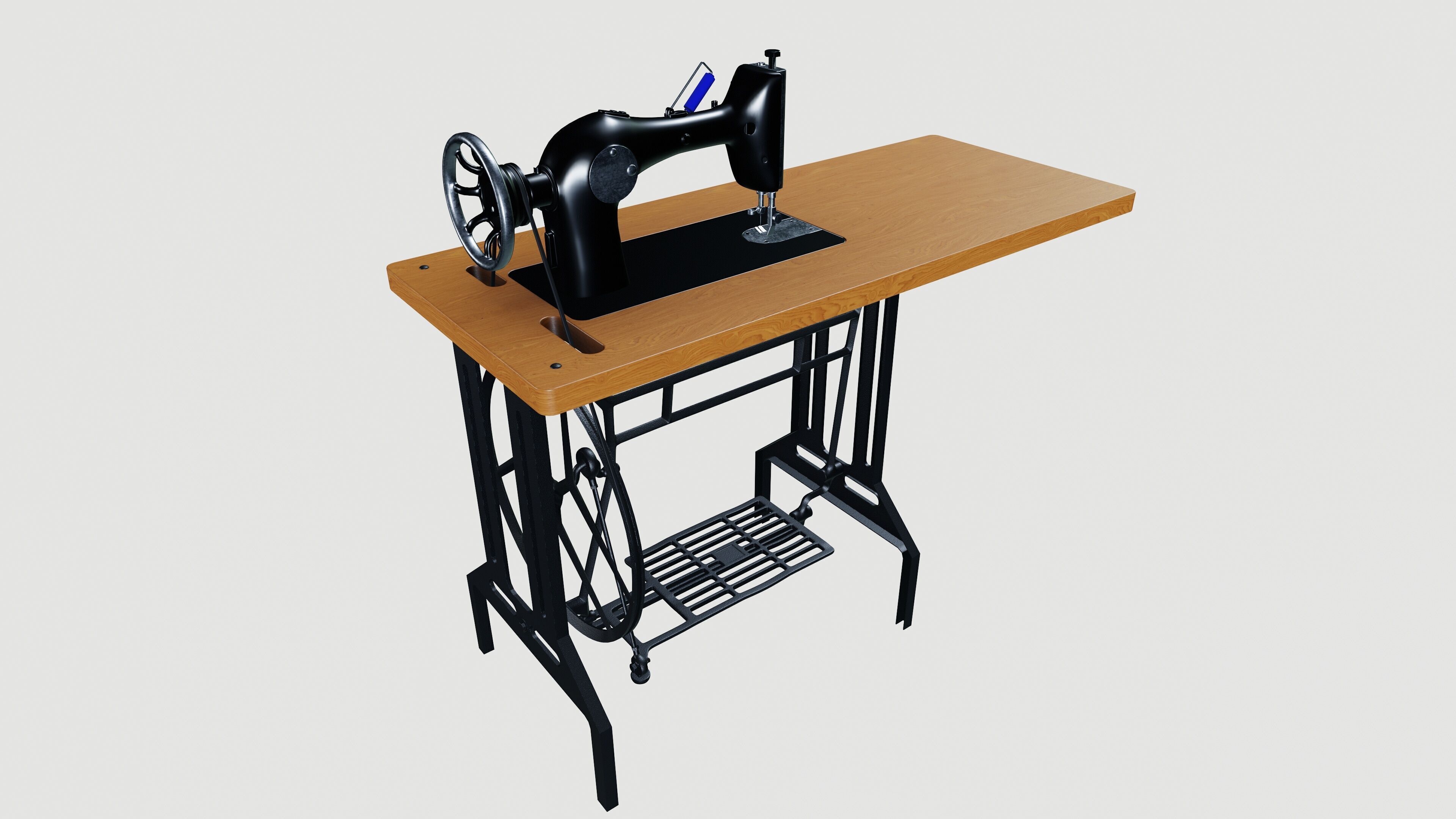 Sewing machine 3D model_3