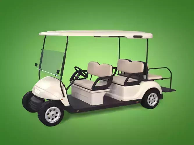 Generic Golf Cart - Electric Sport Vehicle - Club Car -- Blender 3D model Generic Golf Cart - Electric Sport Vehicle - Club Car -- Blender 3D model