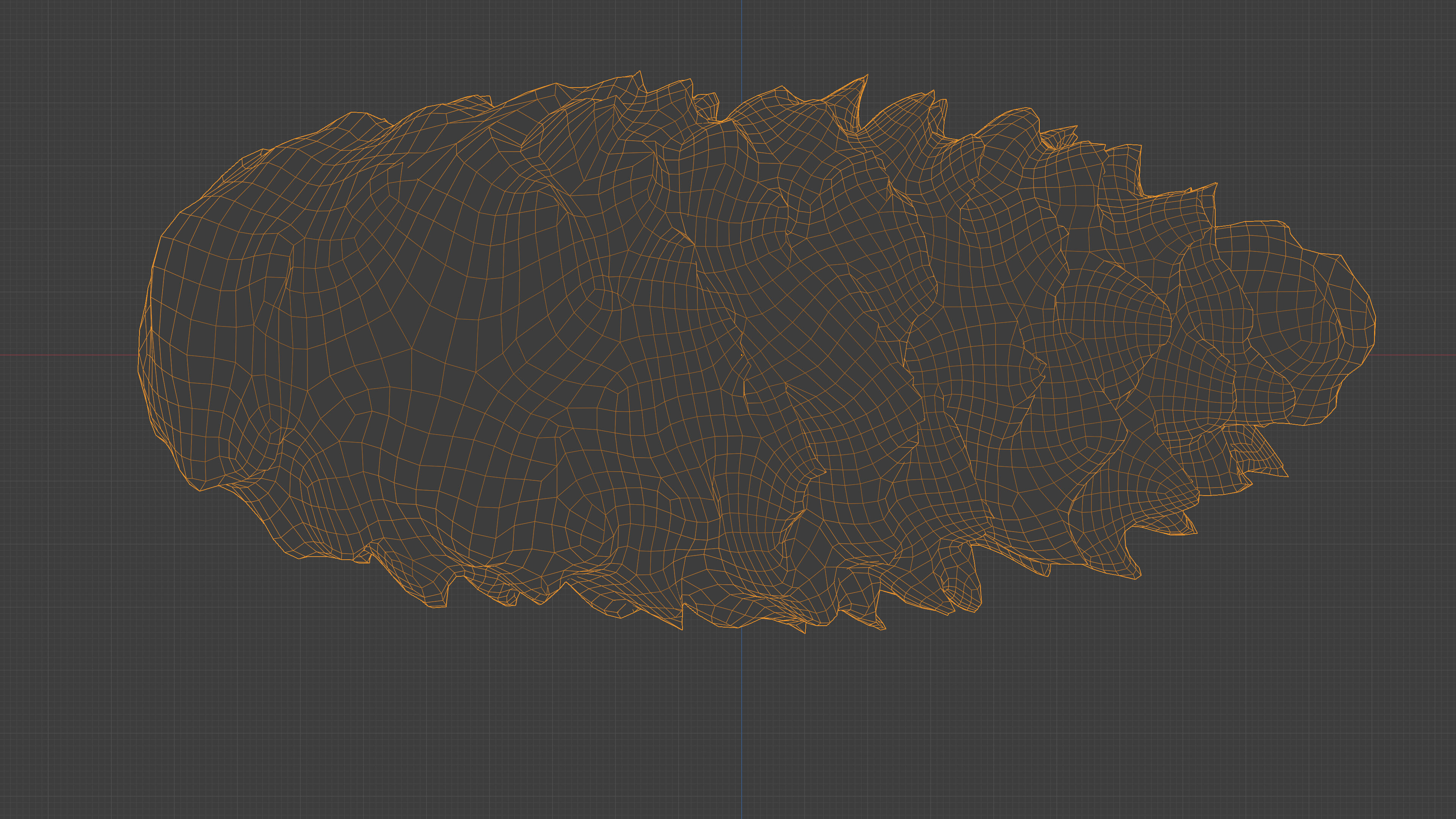 Photorealistic 3D scan of pine conifer cone Low-poly 3D model_4