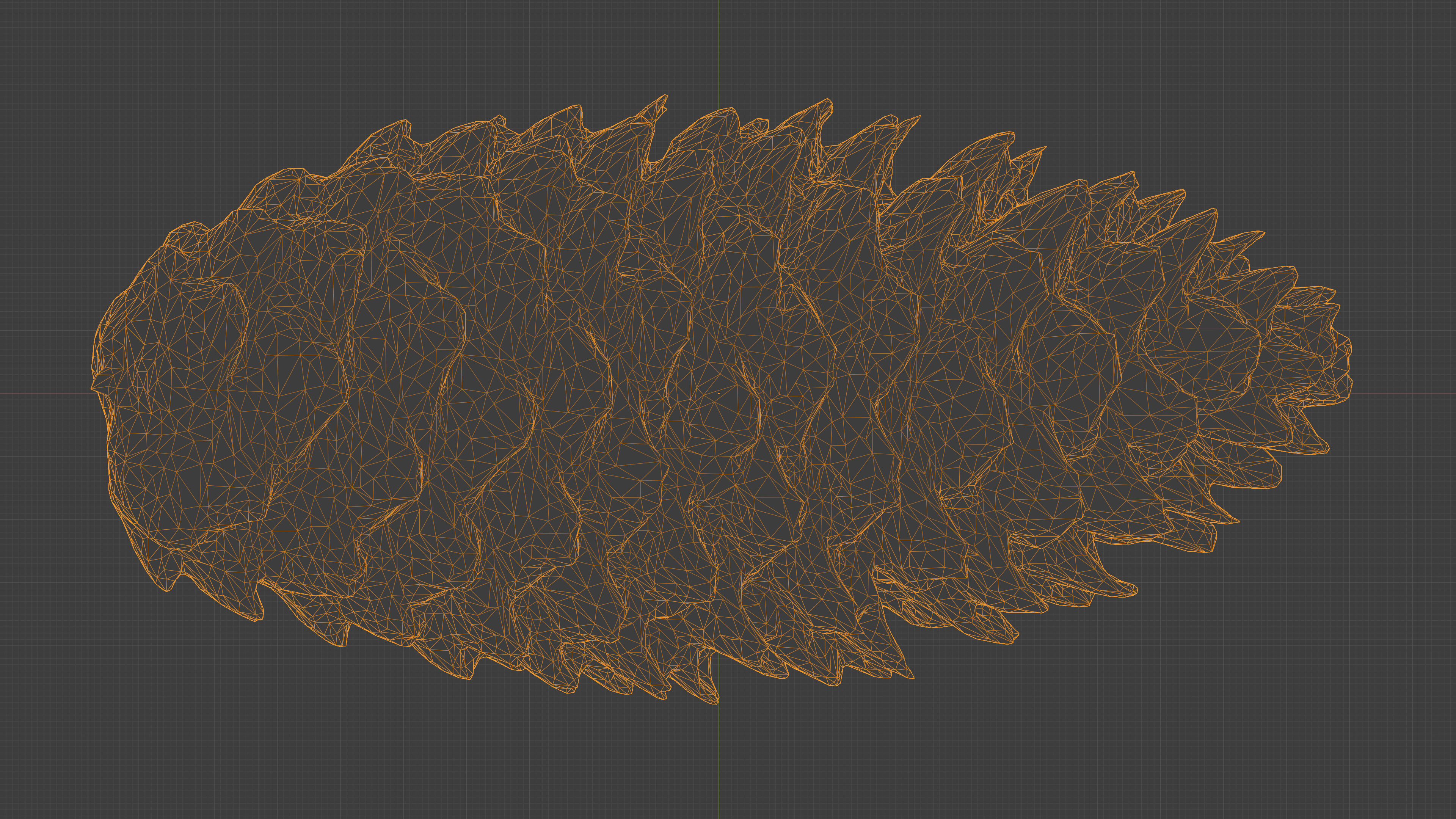 Photorealistic 3D scan of pine conifer cone Low-poly 3D model_31