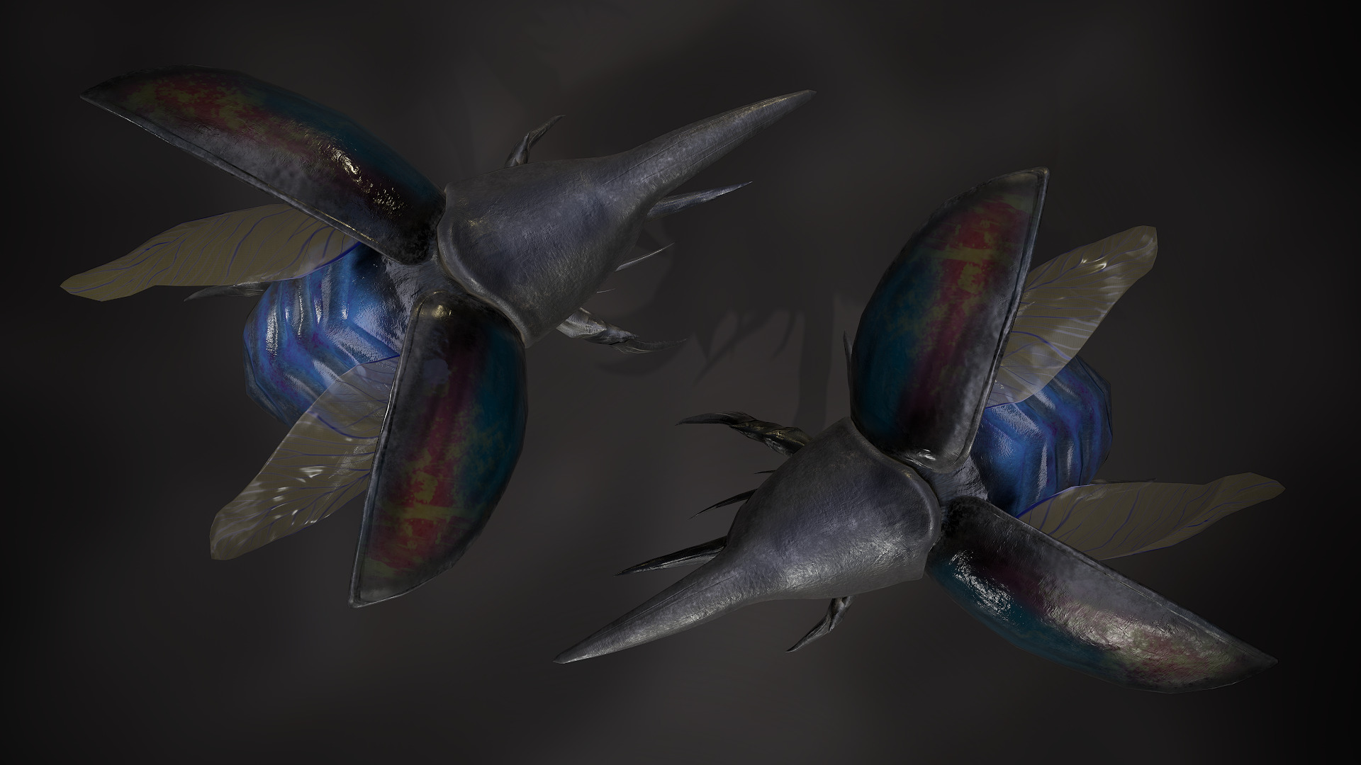 Insects Beetle1 Pack - Game Ready Low-poly 3D model Low-poly 3D model_9