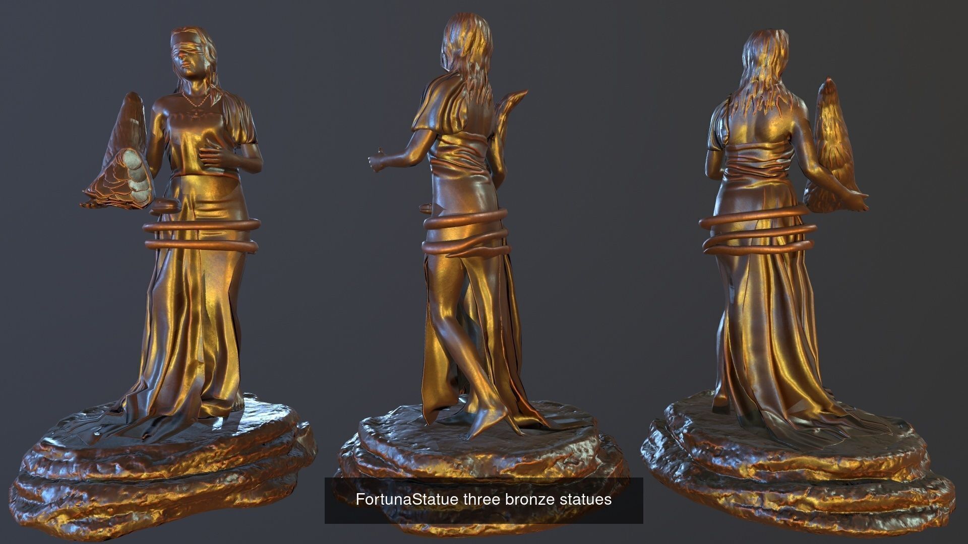 Pack Statue 3D Model Collection_1