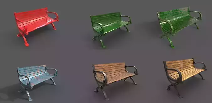 Street Bench Pack 6
