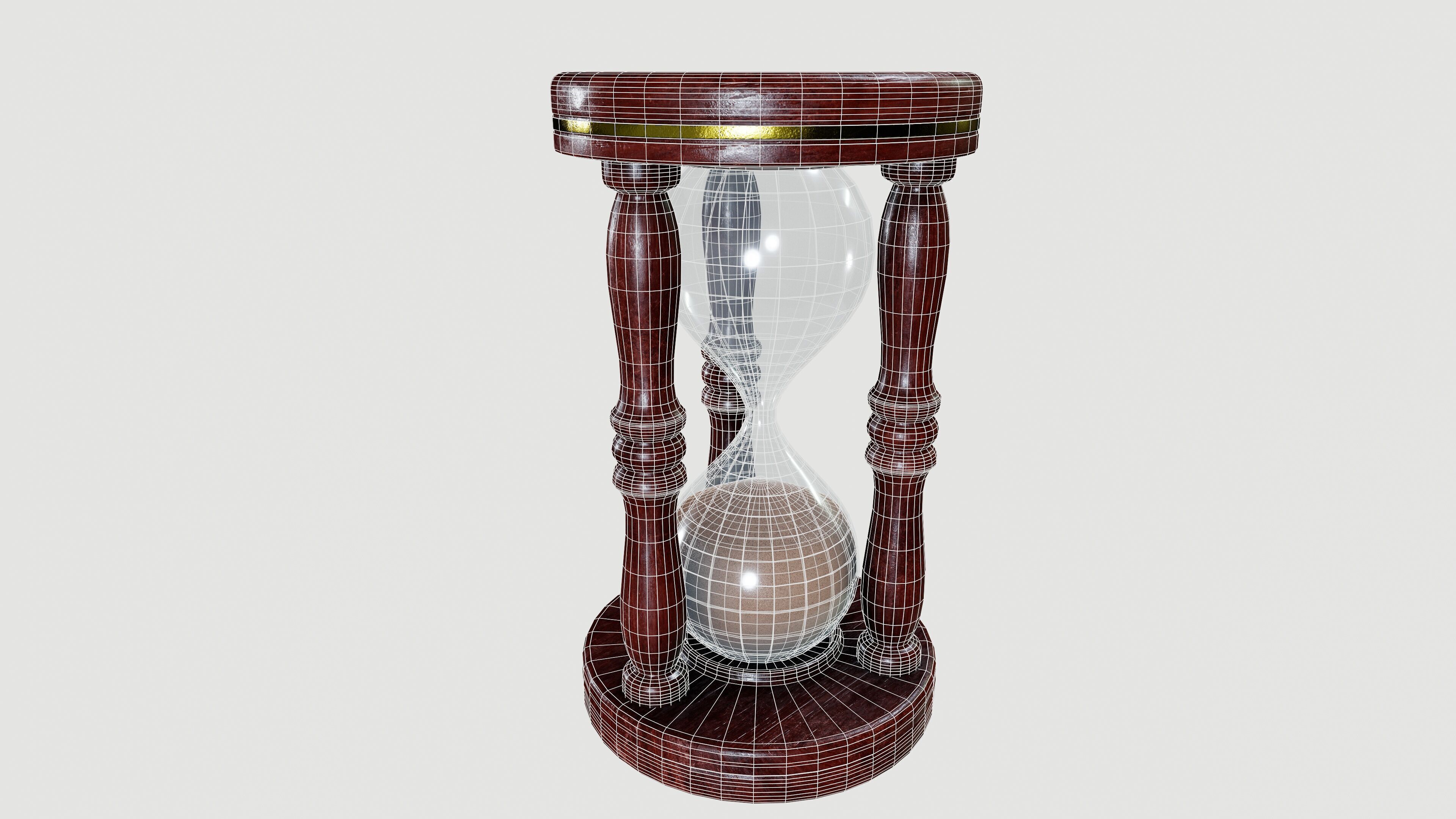 hourglasses Low-poly 3D model_9