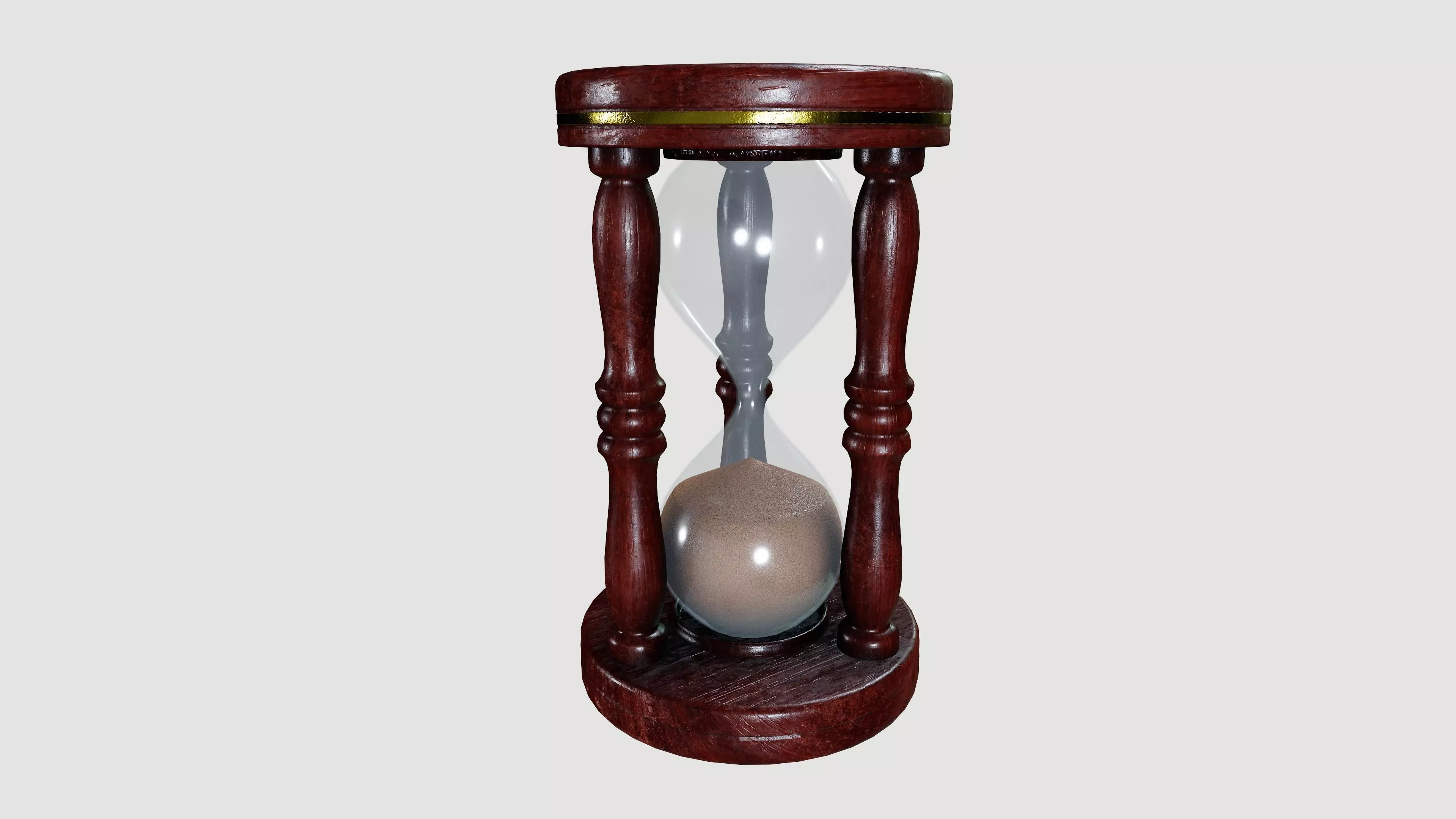 hourglasses Low-poly 3D model_0